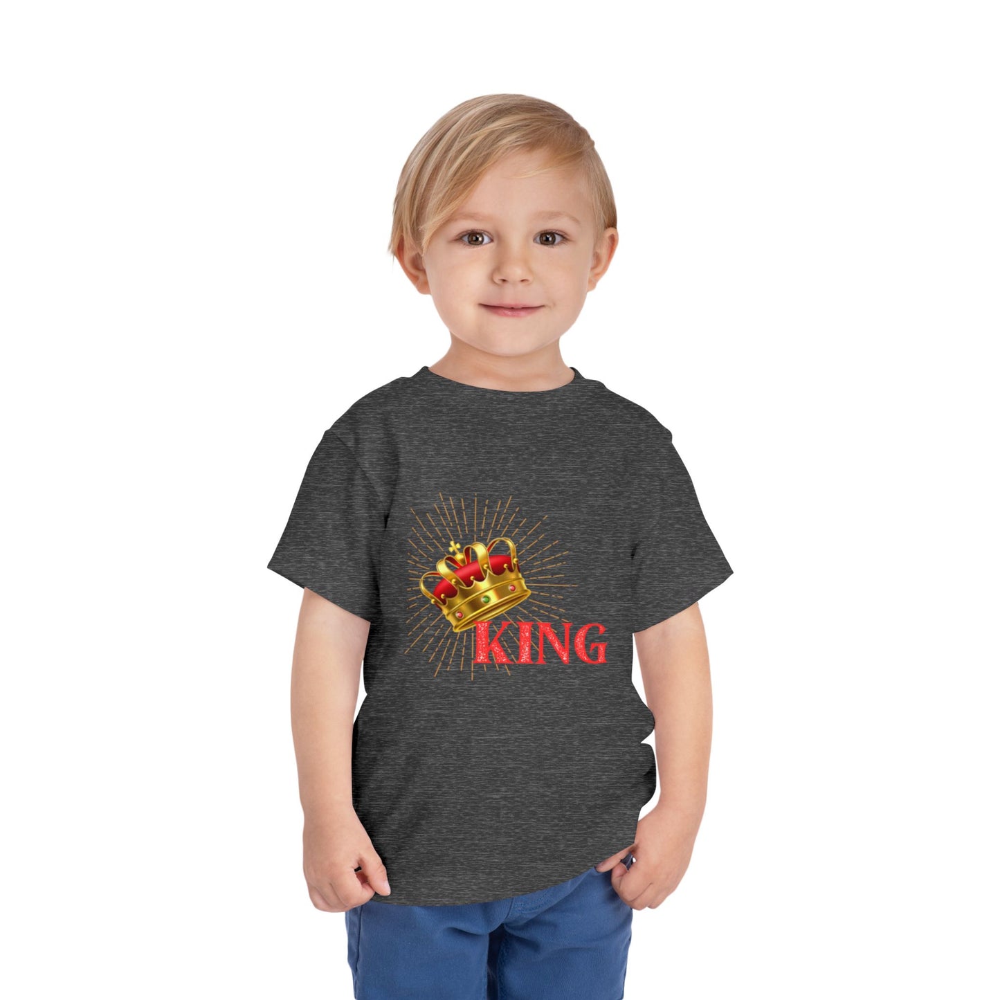 Toddler King Tee - Celebrate Royalty, Birthday Gift, Cute Toddler Shirt, Crown Design, Fun Casual Wear, Kids Apparel