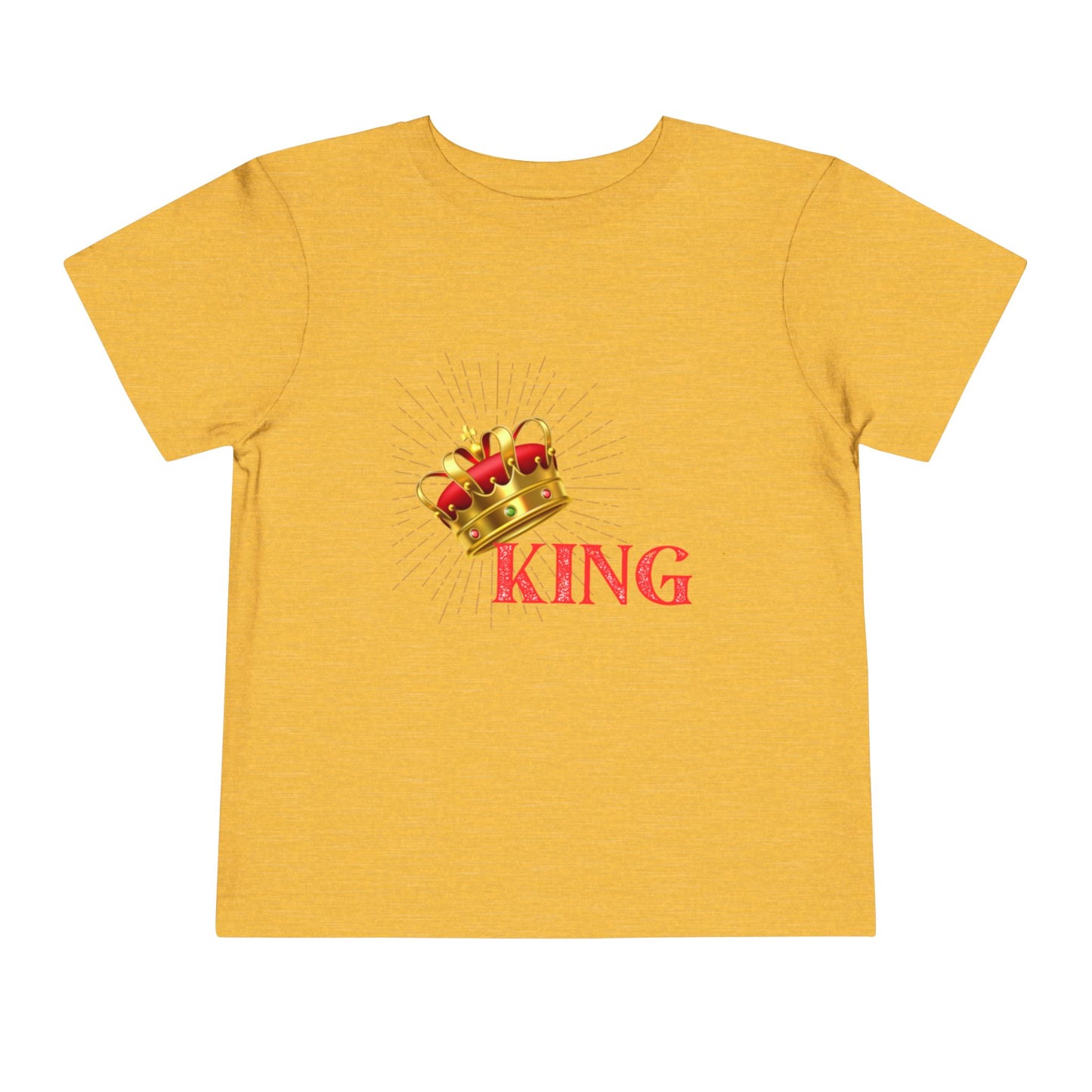 Toddler King Tee - Celebrate Royalty, Birthday Gift, Cute Toddler Shirt, Crown Design, Fun Casual Wear, Kids Apparel