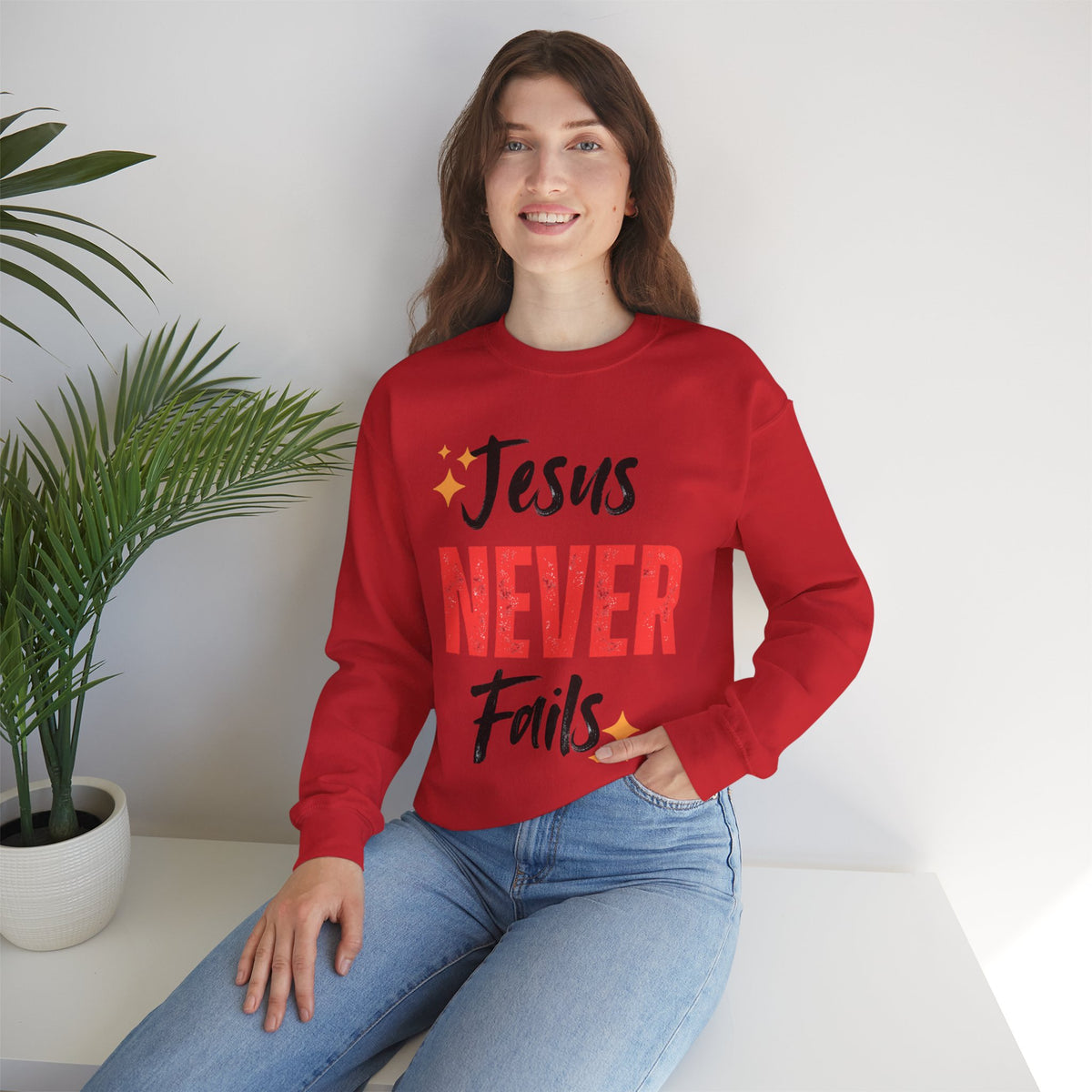 Jesus Never Fails Sweatshirt