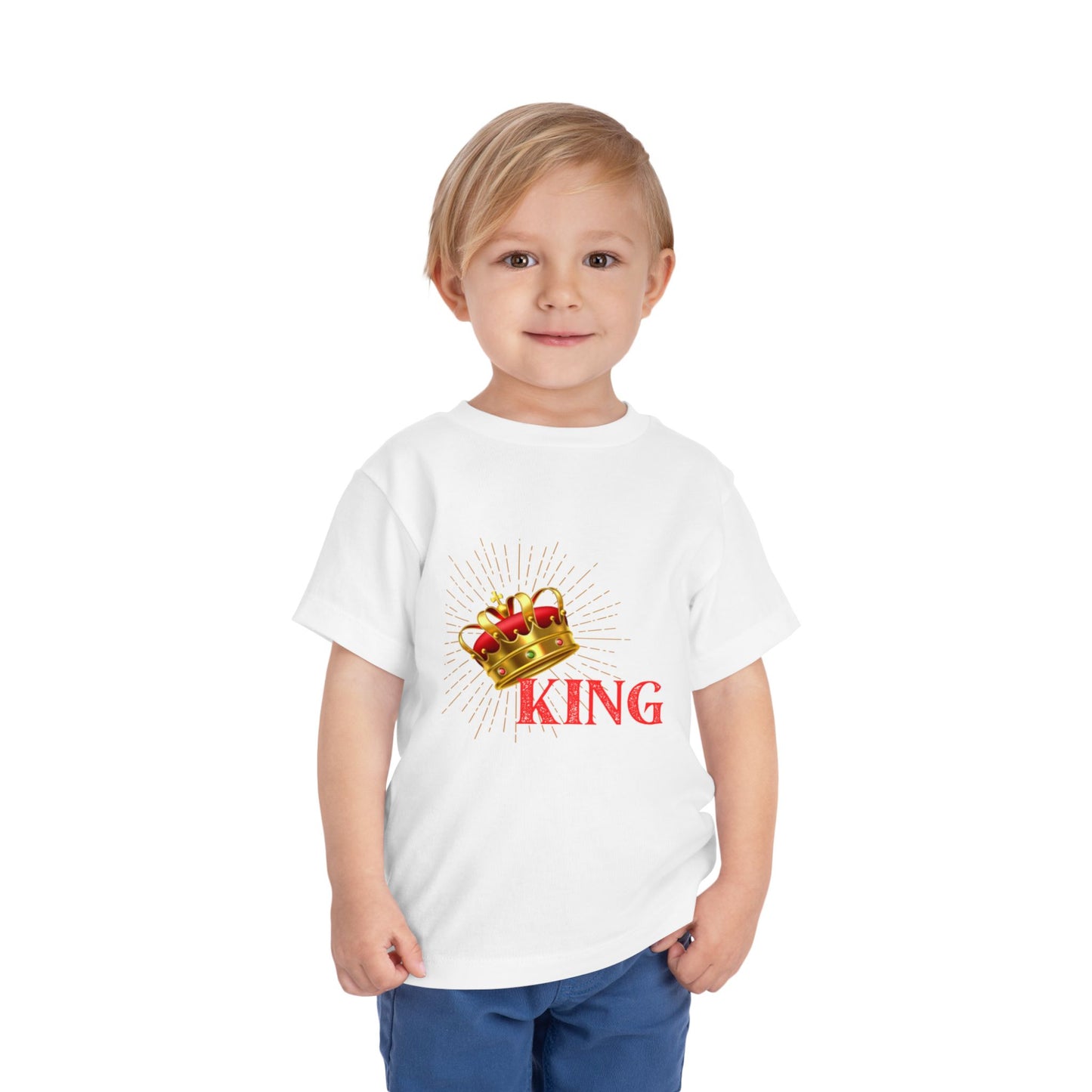 Toddler King Tee - Celebrate Royalty, Birthday Gift, Cute Toddler Shirt, Crown Design, Fun Casual Wear, Kids Apparel