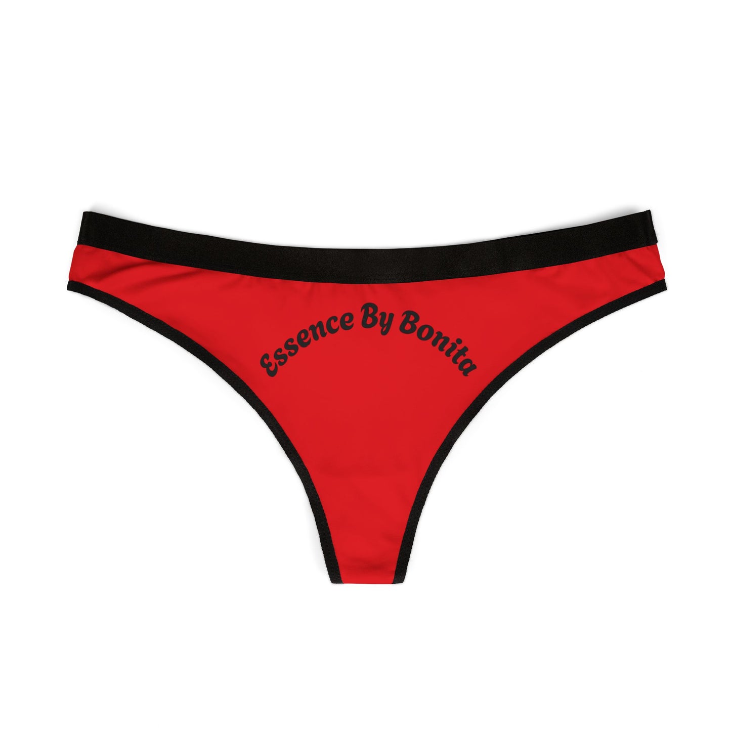 Chic Women's Thongs | Bold Red Lingerie Set, Flirty Underwear, Comfortable Thongs, Unique Gift for Her, Valentine's Day, Everyday Wear