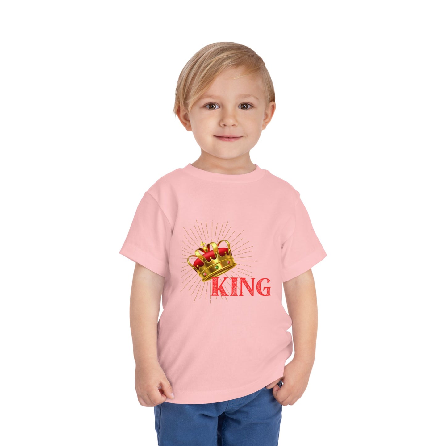 Toddler King Tee - Celebrate Royalty, Birthday Gift, Cute Toddler Shirt, Crown Design, Fun Casual Wear, Kids Apparel