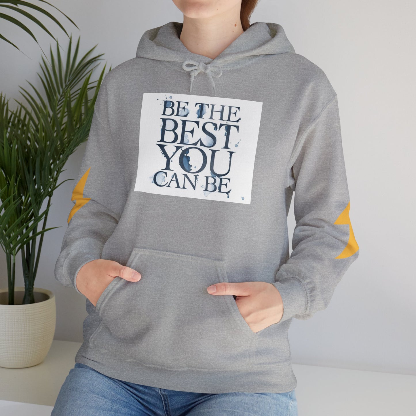 Inspirational Quote Hoodie, Motivation Sweatshirt, Unisex Gift, Cozy Casual Wear, Perfect for Holidays, Be The Best You Can Be