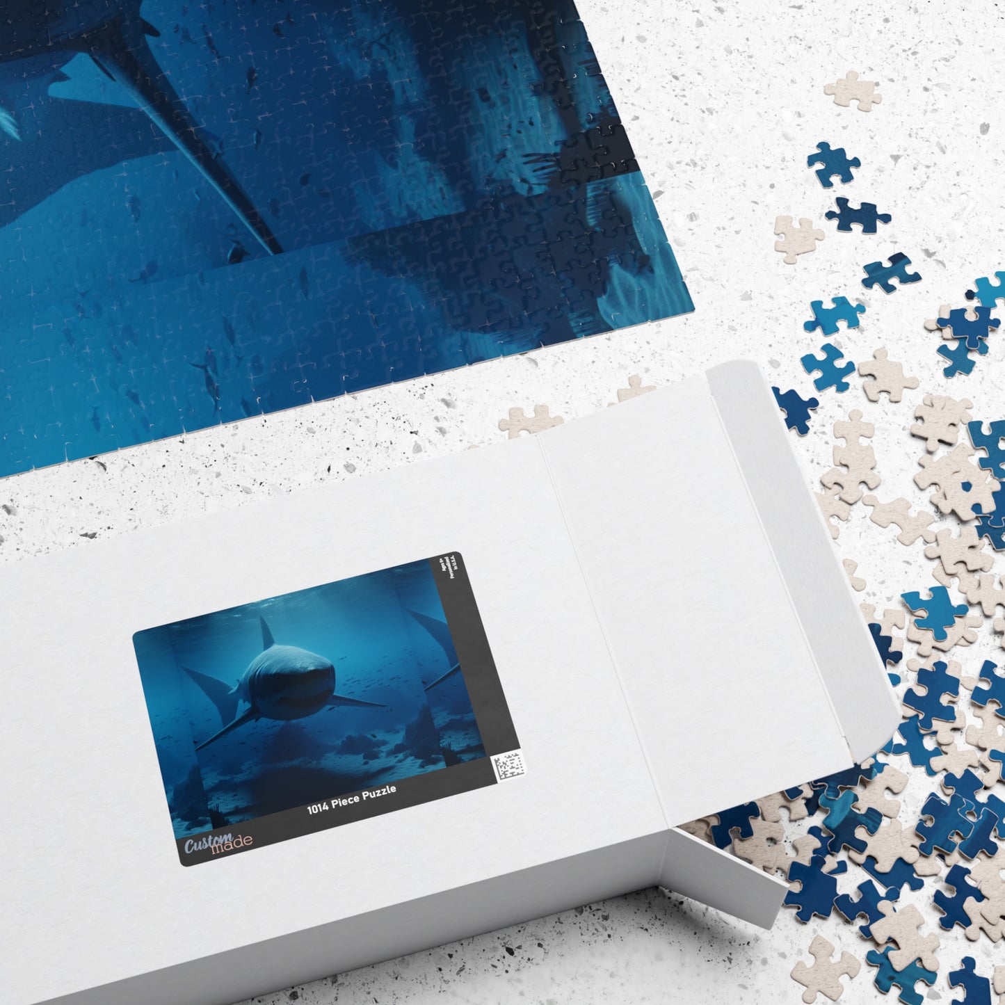 Ocean Life Puzzle - Perfect for Shark Lovers, Family Fun, Educational Activity, Gift for Holidays, 110 to 1014-Piece Options