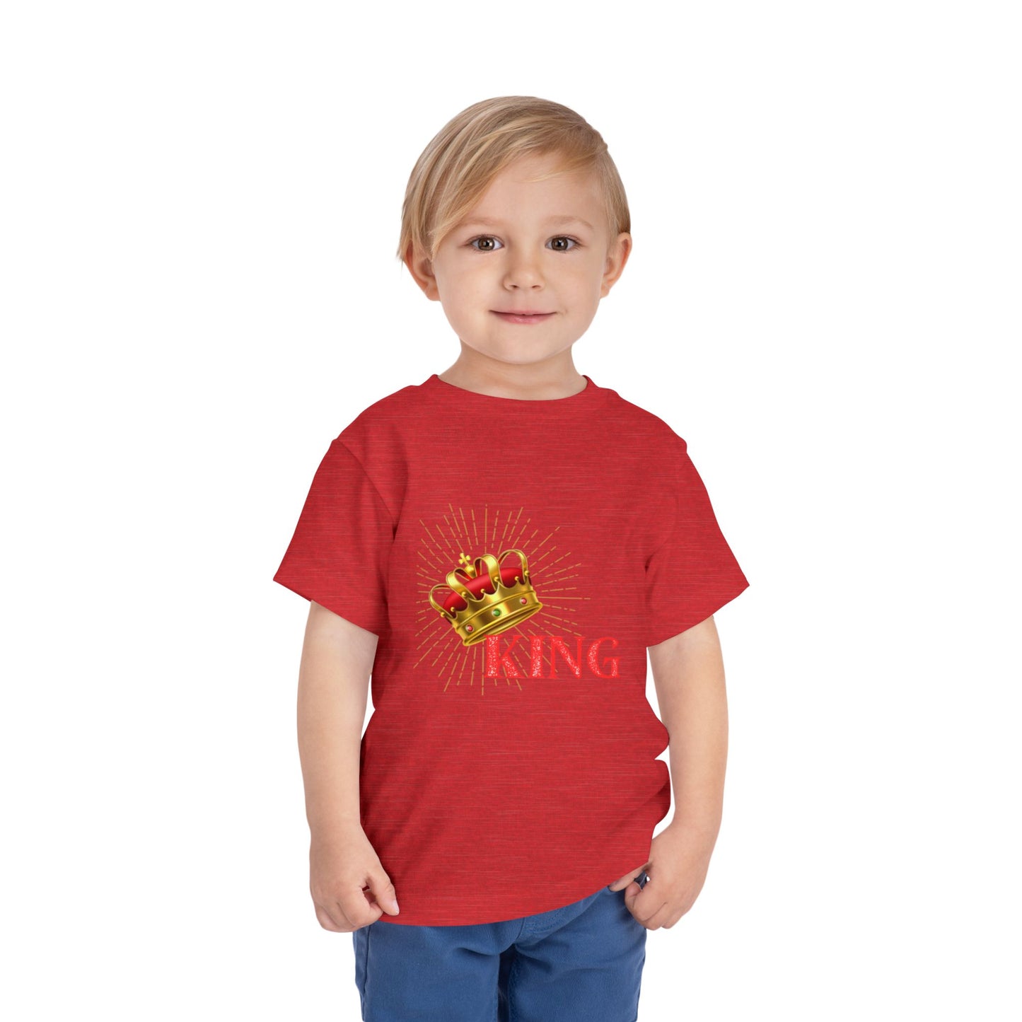 Toddler King Tee - Celebrate Royalty, Birthday Gift, Cute Toddler Shirt, Crown Design, Fun Casual Wear, Kids Apparel