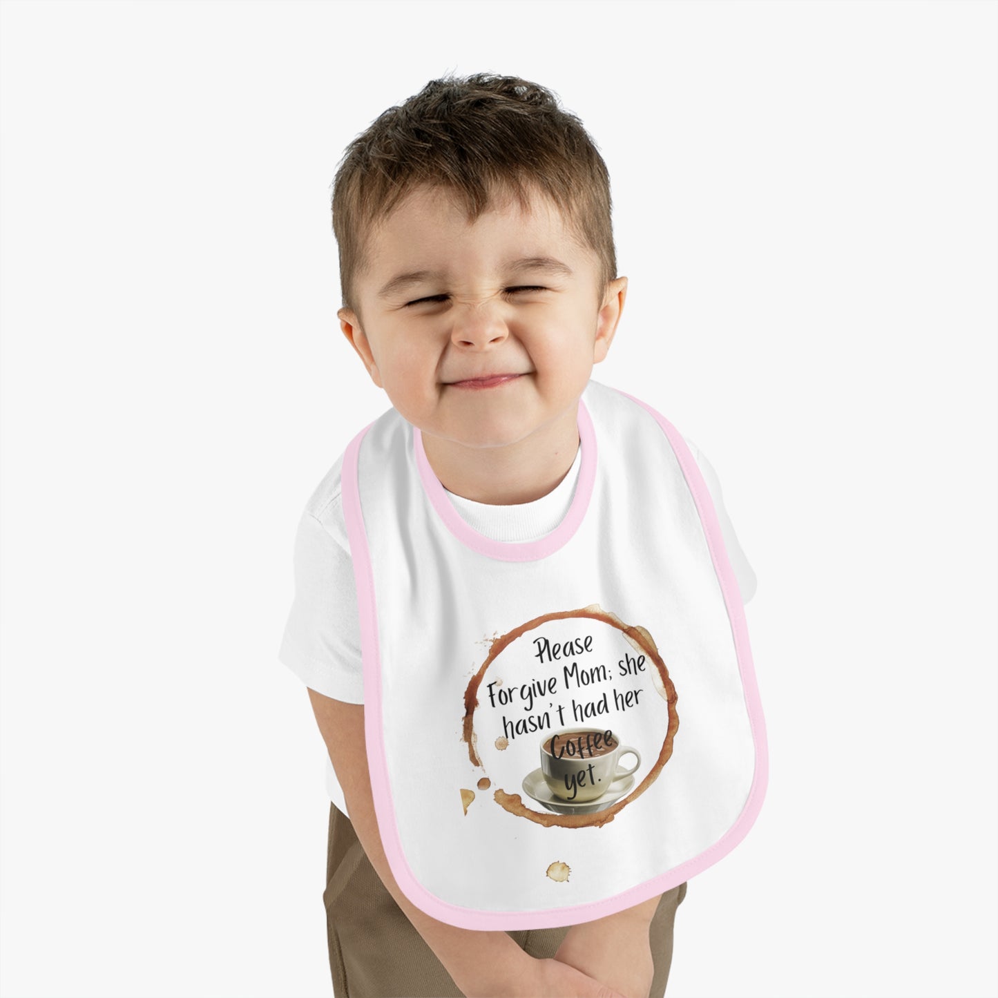 Funny Mommy Coffee Jersey Bib, Baby Shower Gift, Infant Feeding, Cute Bib, New Mom Gift, Toddler Bib, Coffee Lover Baby Bib
