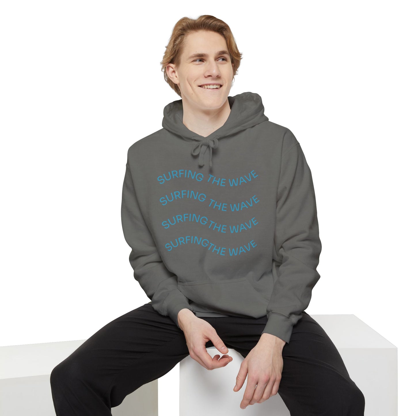 Surfing Wave Hoodie, Beachwear, Unisex Pullover, Casual Streetwear, Gift for Surfers, Summer Fashion