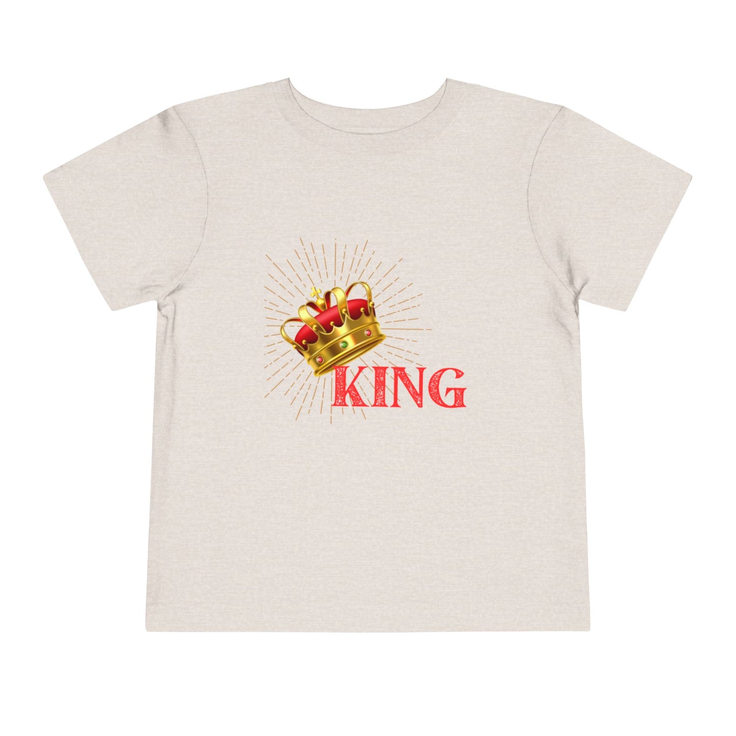 Toddler King Tee - Celebrate Royalty, Birthday Gift, Cute Toddler Shirt, Crown Design, Fun Casual Wear, Kids Apparel
