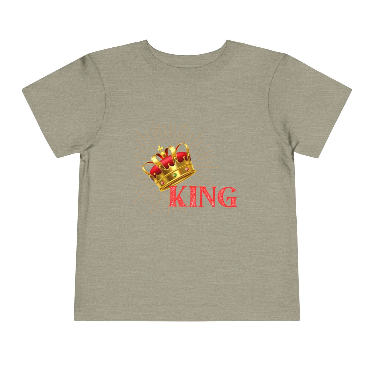 Toddler King Tee - Celebrate Royalty, Birthday Gift, Cute Toddler Shirt, Crown Design, Fun Casual Wear, Kids Apparel