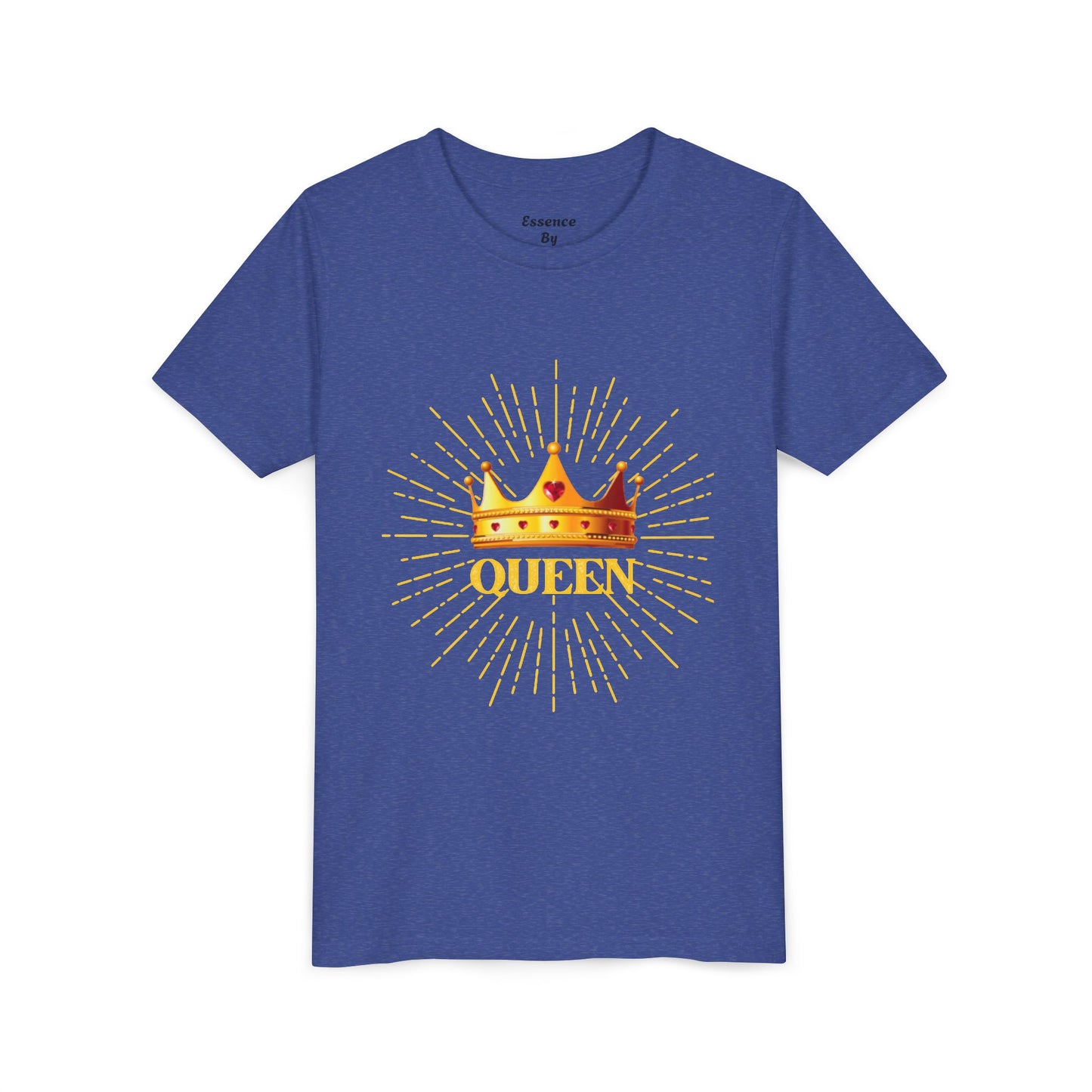 Queen Youth Short Sleeve Tee, Kids Crown Shirt, Birthday Gift for Girls, Cute Casual Wear, Royalty Themed Tee, Celebratory Apparel