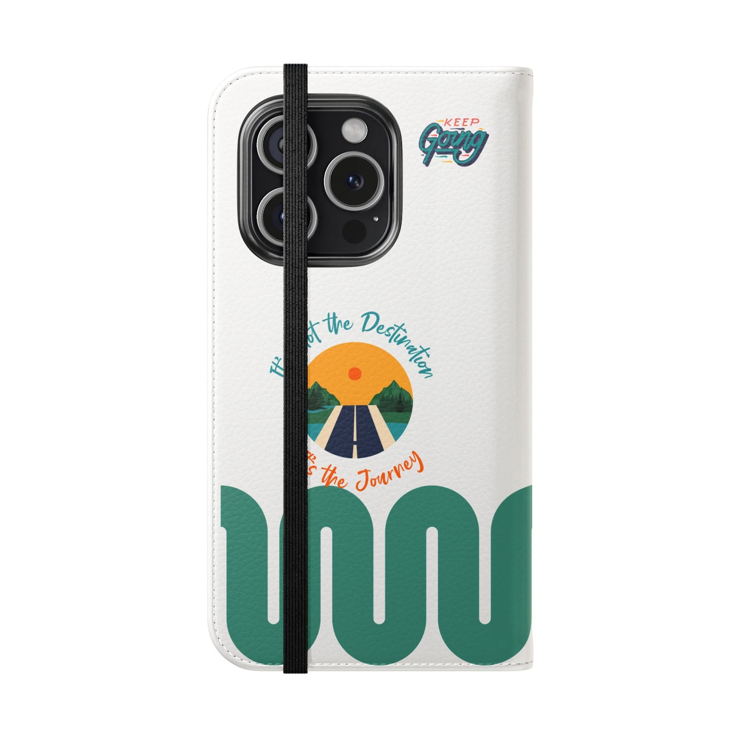 Inspirational Phone Flip Cases - Keep Going: Travel Lovers, Motivational Gifts, Phone Accessories, Road Trip Essentials, Adventure Gear