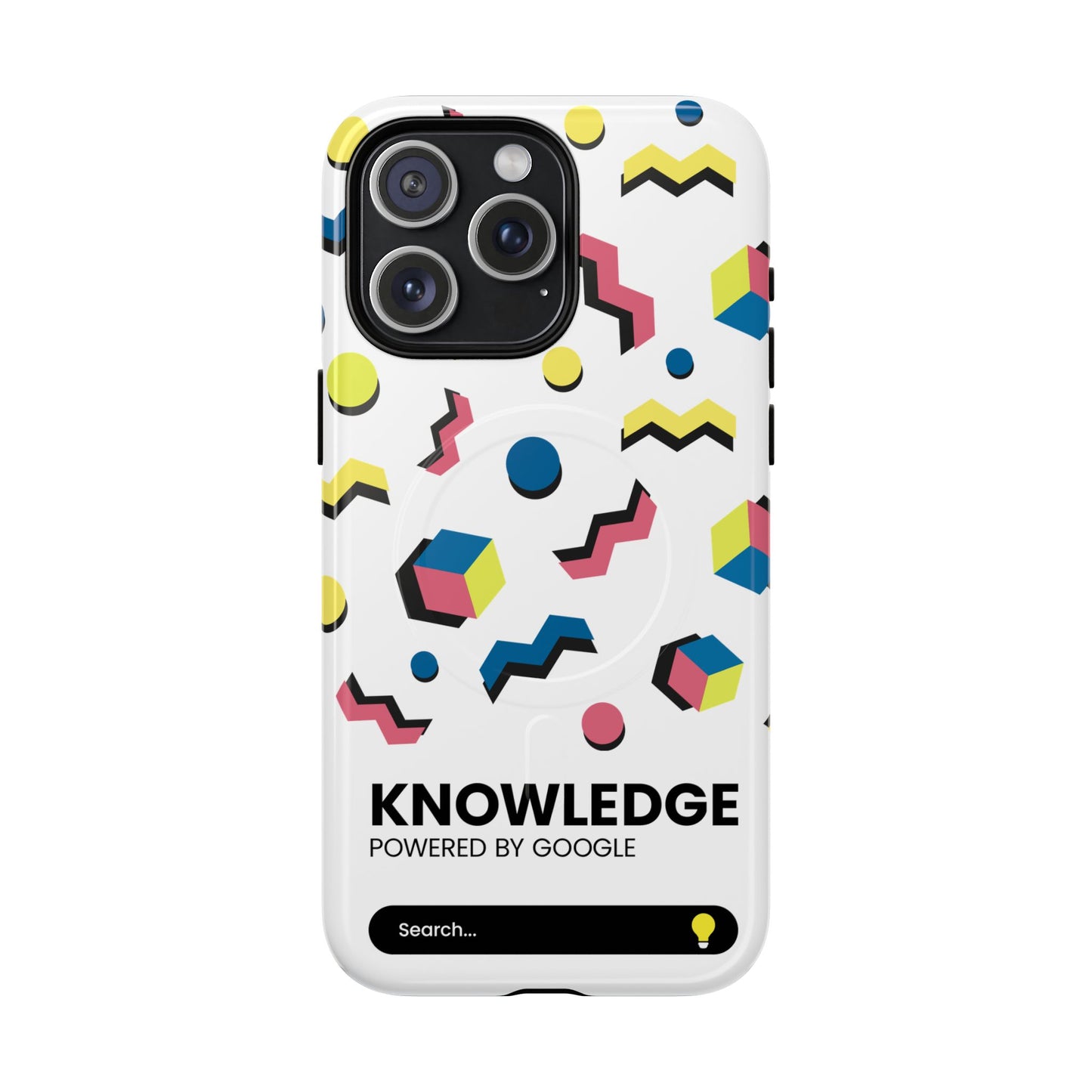 Vibrant Phone Cases with 'Knowledge' Design, Colorful Protective Covers for Trendsetters, Ideal for Gifts & Everyday Use