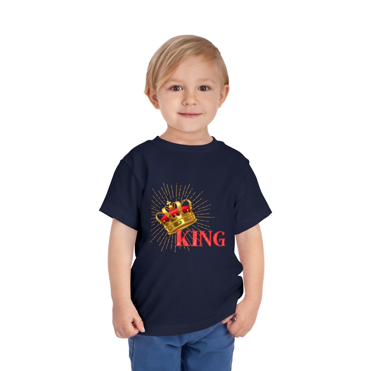 Toddler King Tee - Celebrate Royalty, Birthday Gift, Cute Toddler Shirt, Crown Design, Fun Casual Wear, Kids Apparel