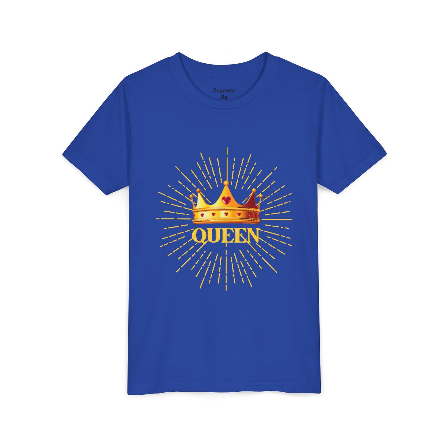 Queen Youth Short Sleeve Tee, Kids Crown Shirt, Birthday Gift for Girls, Cute Casual Wear, Royalty Themed Tee, Celebratory Apparel