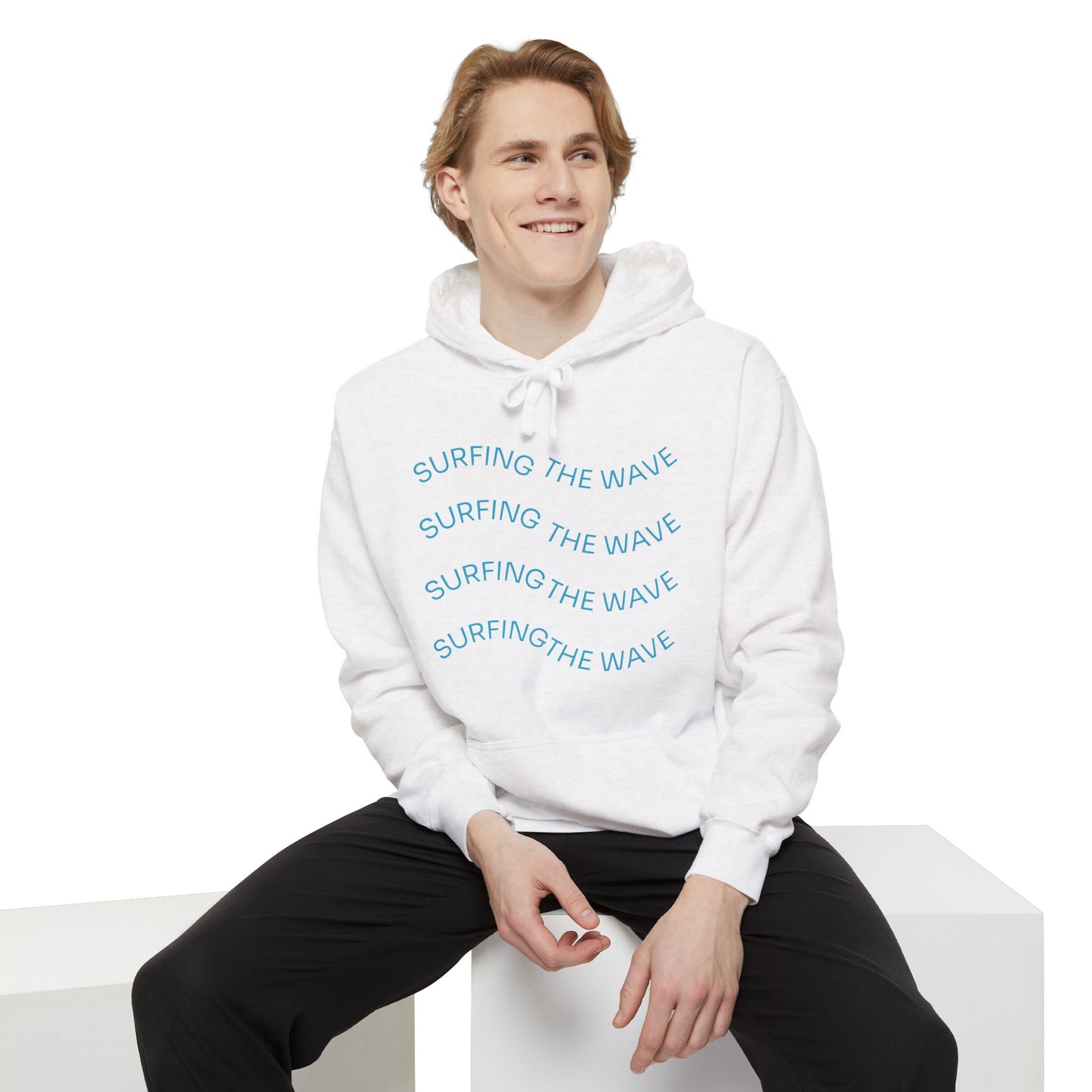 Surfing Wave Hoodie, Beachwear, Unisex Pullover, Casual Streetwear, Gift for Surfers, Summer Fashion
