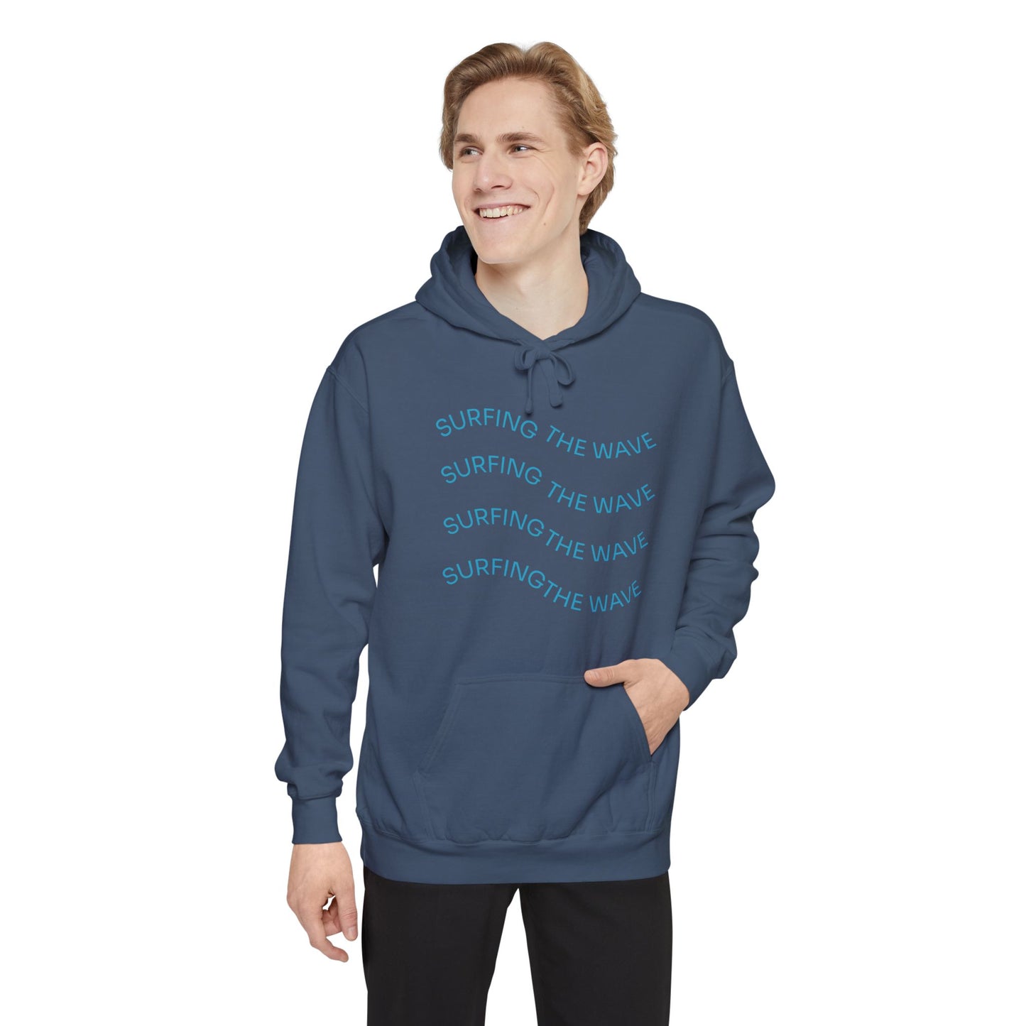 Surfing Wave Hoodie, Beachwear, Unisex Pullover, Casual Streetwear, Gift for Surfers, Summer Fashion