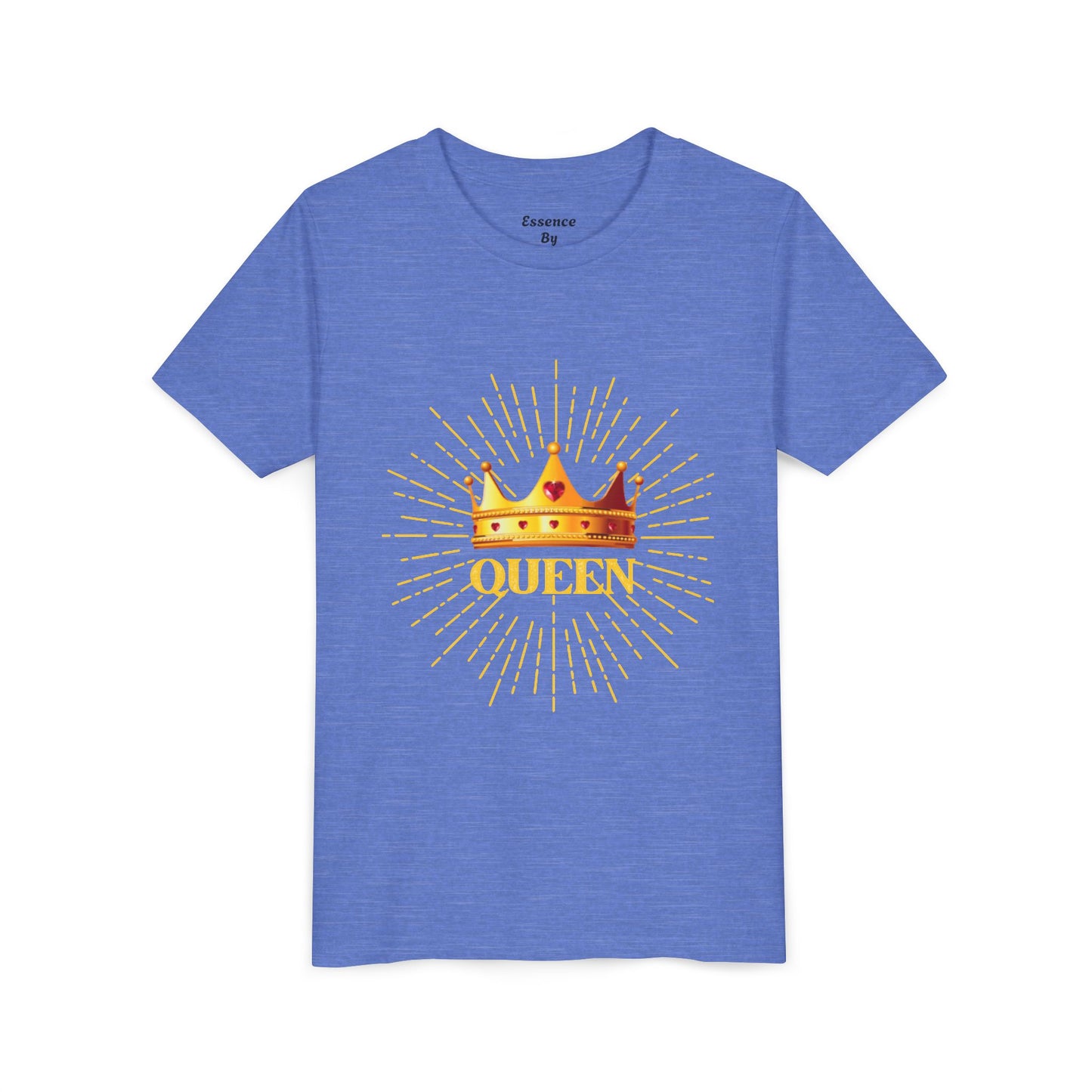 Queen Youth Short Sleeve Tee, Kids Crown Shirt, Birthday Gift for Girls, Cute Casual Wear, Royalty Themed Tee, Celebratory Apparel