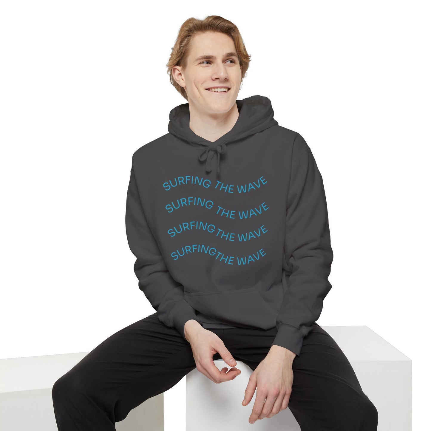 Surfing Wave Hoodie, Beachwear, Unisex Pullover, Casual Streetwear, Gift for Surfers, Summer Fashion