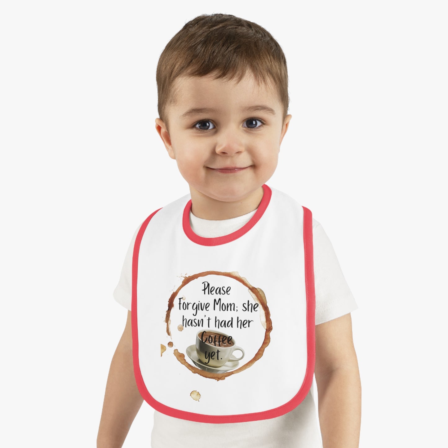 Funny Mommy Coffee Jersey Bib, Baby Shower Gift, Infant Feeding, Cute Bib, New Mom Gift, Toddler Bib, Coffee Lover Baby Bib