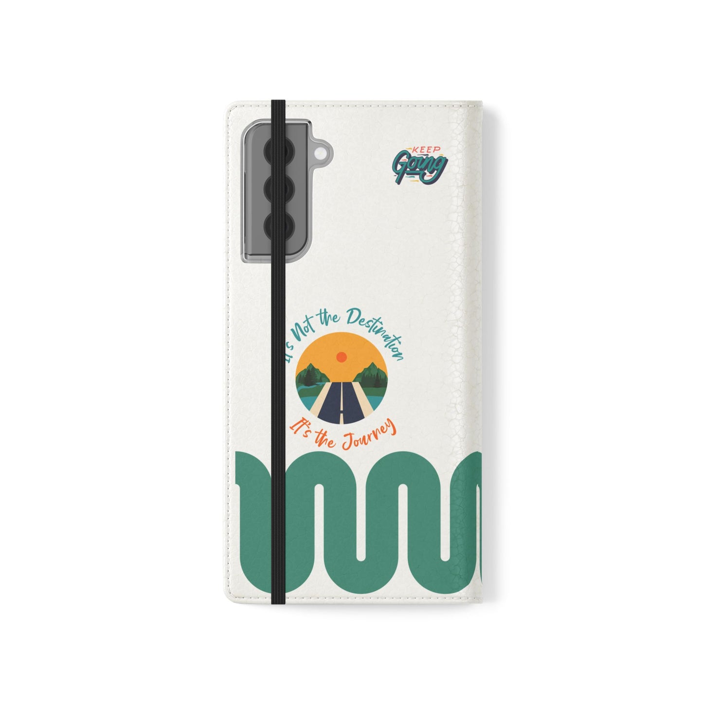 Inspirational Phone Flip Cases - Keep Going: Travel Lovers, Motivational Gifts, Phone Accessories, Road Trip Essentials, Adventure Gear