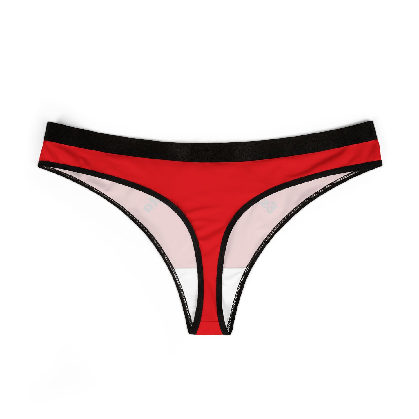 Chic Women's Thongs | Bold Red Lingerie Set, Flirty Underwear, Comfortable Thongs, Unique Gift for Her, Valentine's Day, Everyday Wear