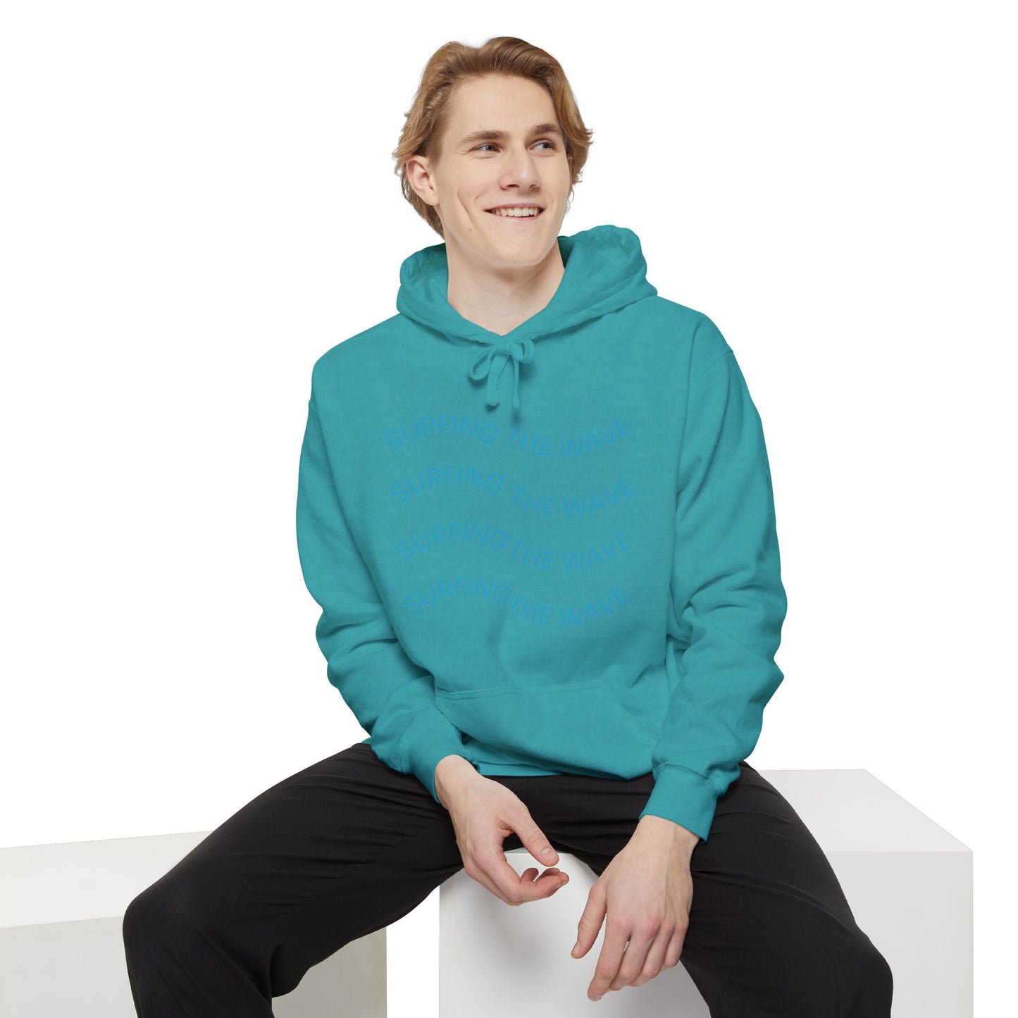 Surfing Wave Hoodie, Beachwear, Unisex Pullover, Casual Streetwear, Gift for Surfers, Summer Fashion