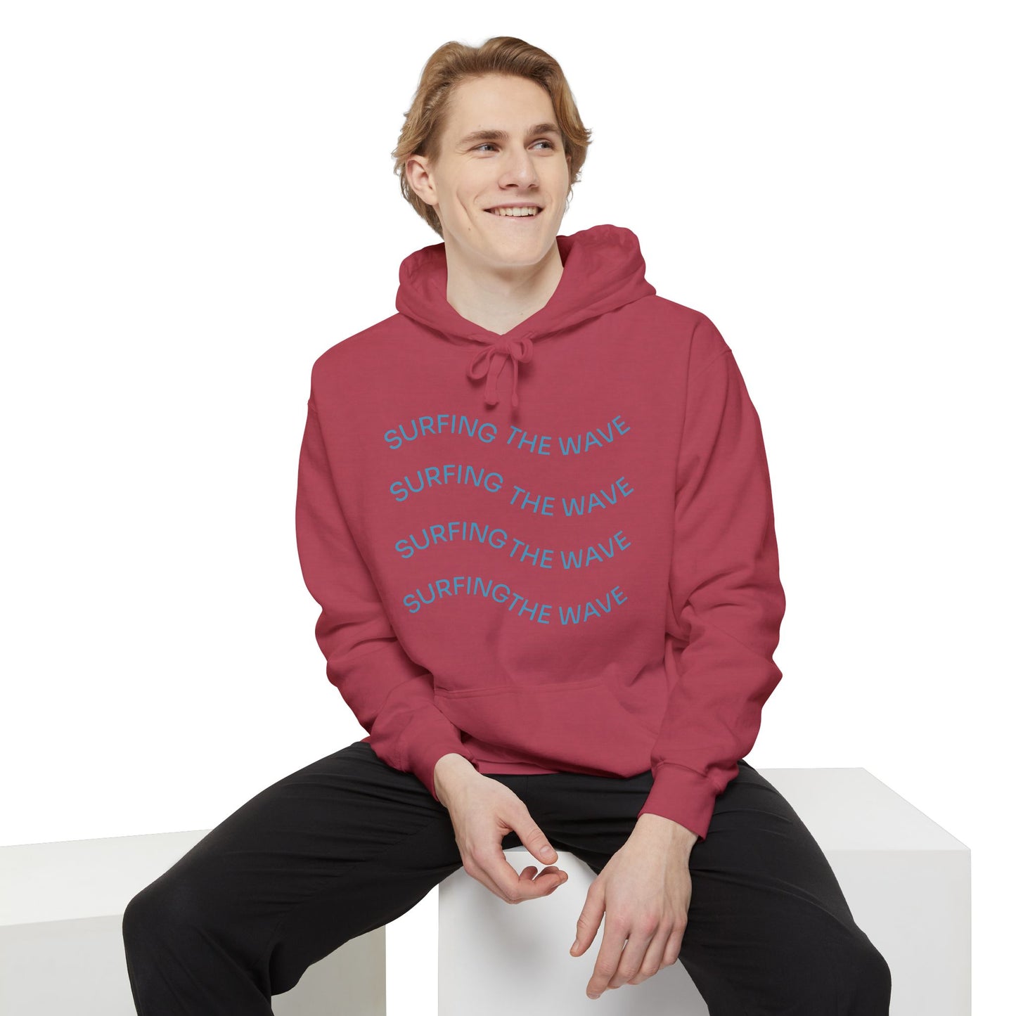 Surfing Wave Hoodie, Beachwear, Unisex Pullover, Casual Streetwear, Gift for Surfers, Summer Fashion
