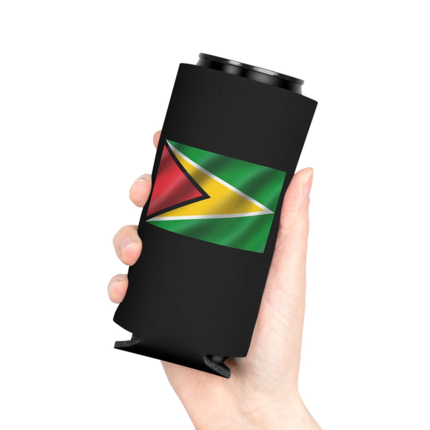Guyana Flag Can Cooler, Vibrant Beverage Insulator for Parties, Outdoor Events, Sports, Travel, Gift for Guyanese