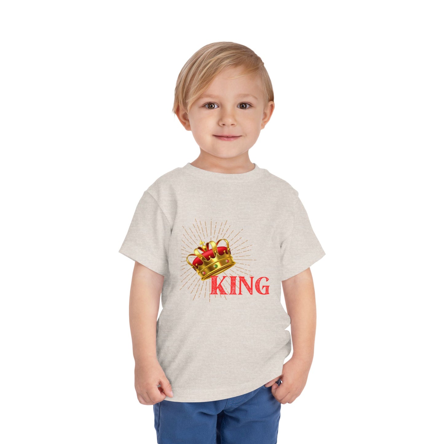 Toddler King Tee - Celebrate Royalty, Birthday Gift, Cute Toddler Shirt, Crown Design, Fun Casual Wear, Kids Apparel