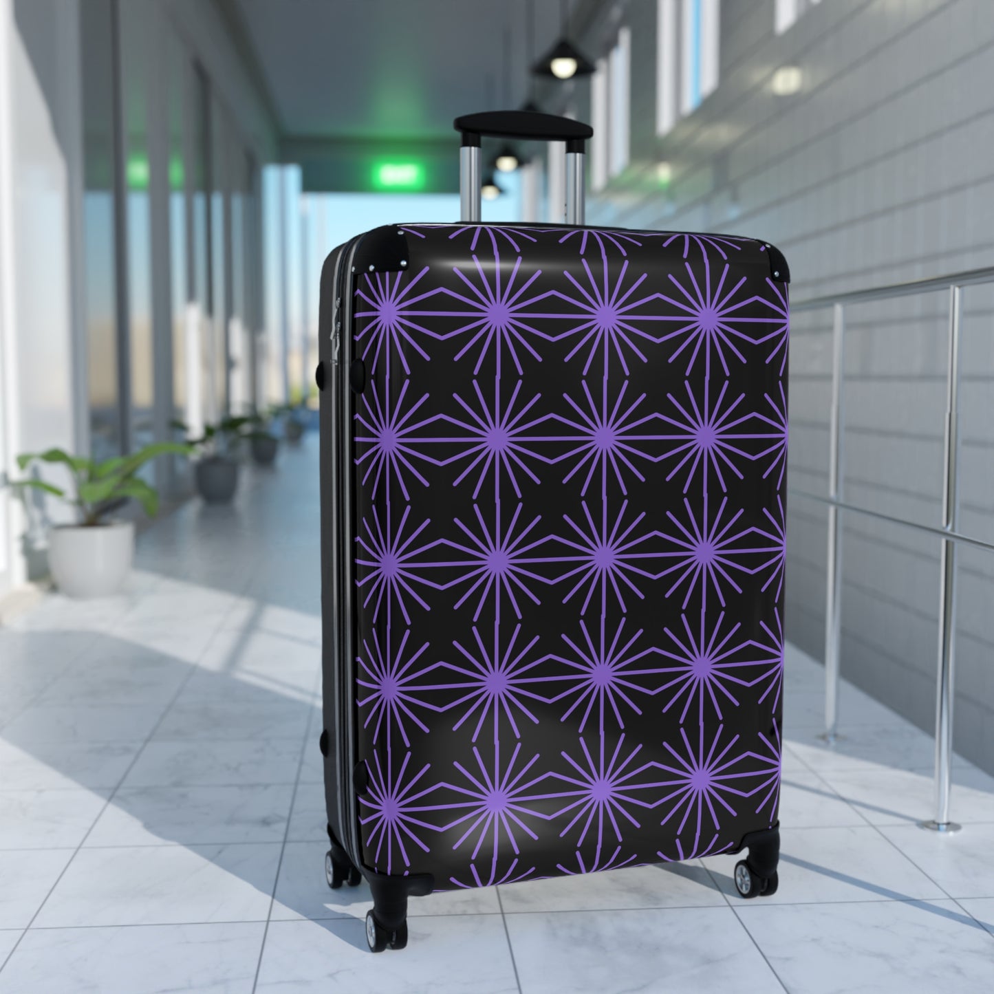 Stylish Luggage, Trendy Travel Suitcase, Eye-Catching Carry-On, Unique Patterned Suitcase, Perfect Gift for Travelers, Travel Essentials