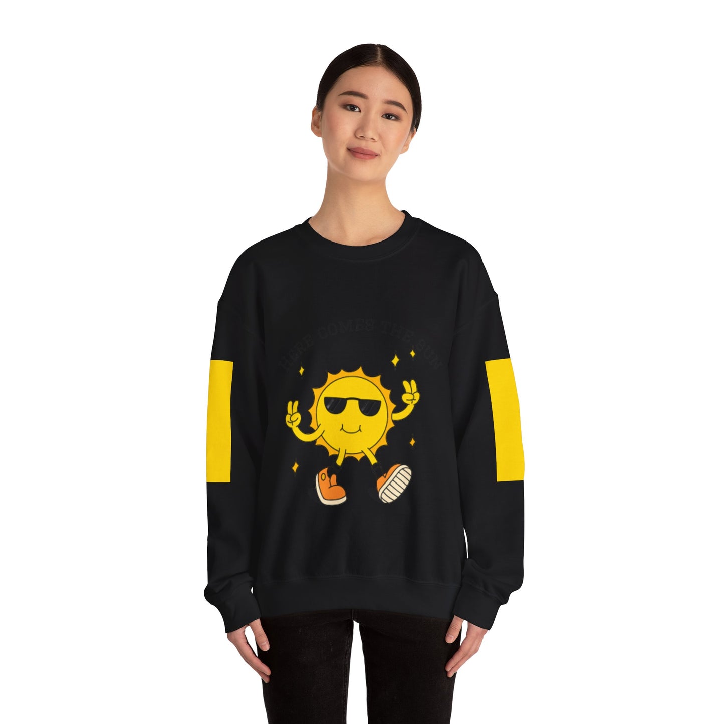 Sunny Vibes Sweatshirt - Bright Unisex Crewneck for Casual Days, Gift for Friends, Spring Fashion, Fun Layering, Sunshine Design