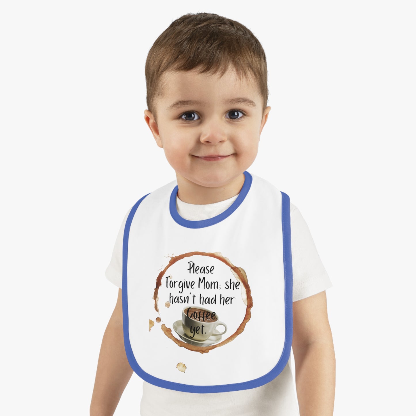 Funny Mommy Coffee Jersey Bib, Baby Shower Gift, Infant Feeding, Cute Bib, New Mom Gift, Toddler Bib, Coffee Lover Baby Bib