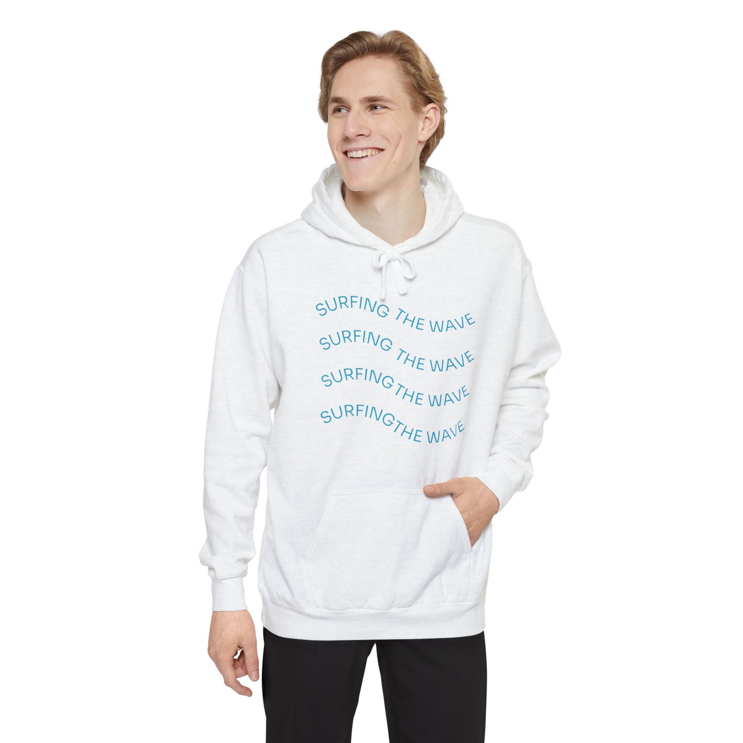 Surfing Wave Hoodie, Beachwear, Unisex Pullover, Casual Streetwear, Gift for Surfers, Summer Fashion
