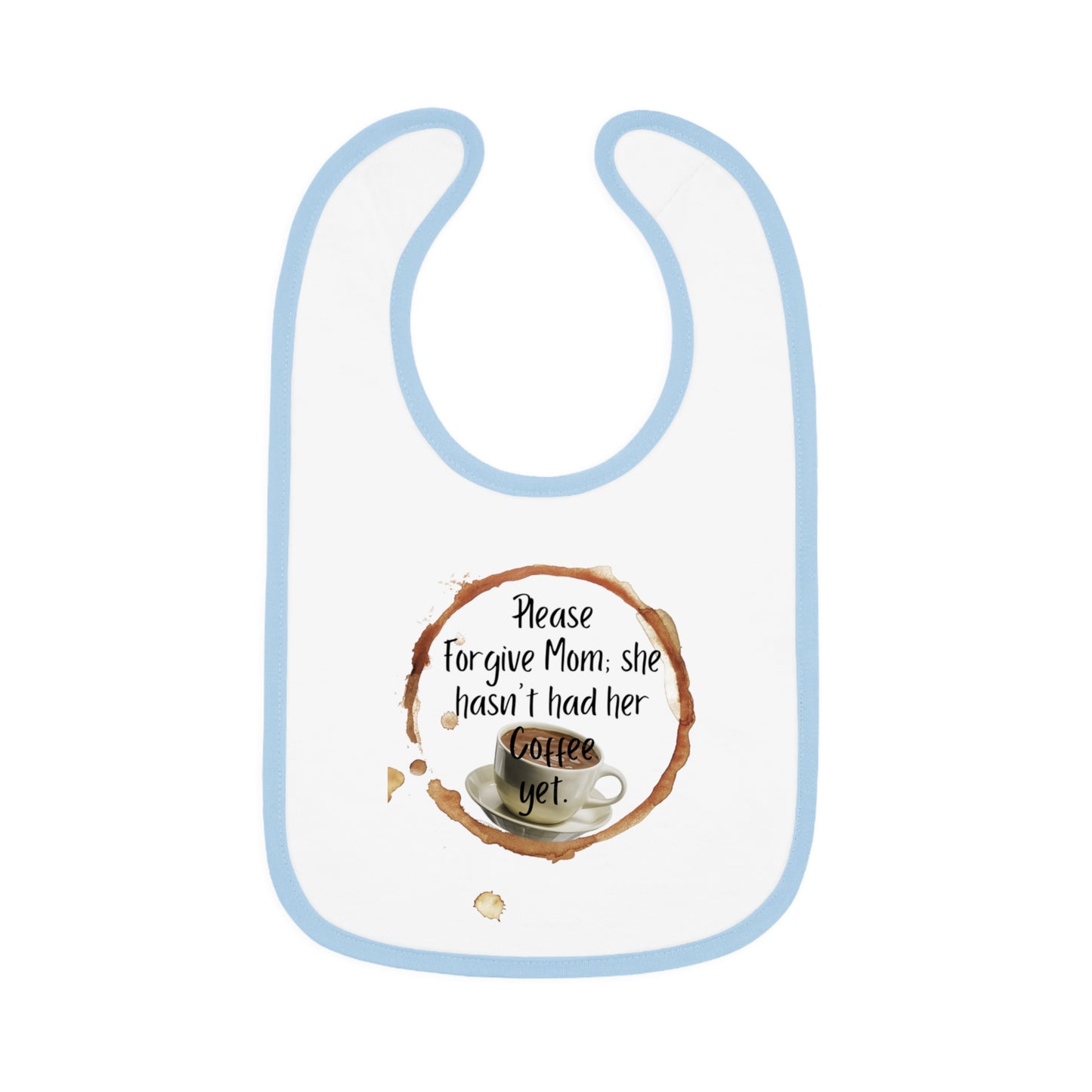 Funny Mommy Coffee Jersey Bib, Baby Shower Gift, Infant Feeding, Cute Bib, New Mom Gift, Toddler Bib, Coffee Lover Baby Bib