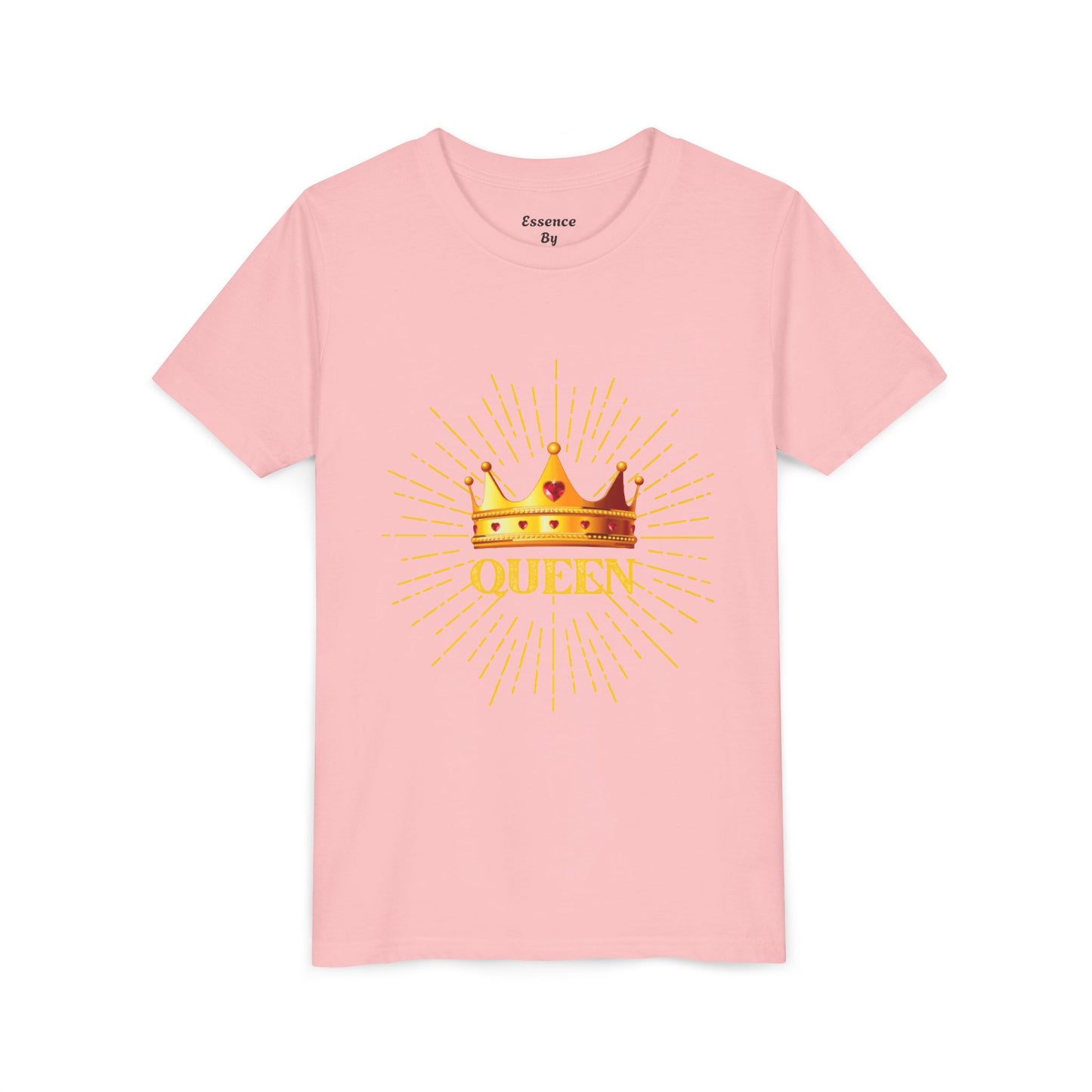 Queen Youth Short Sleeve Tee, Kids Crown Shirt, Birthday Gift for Girls, Cute Casual Wear, Royalty Themed Tee, Celebratory Apparel