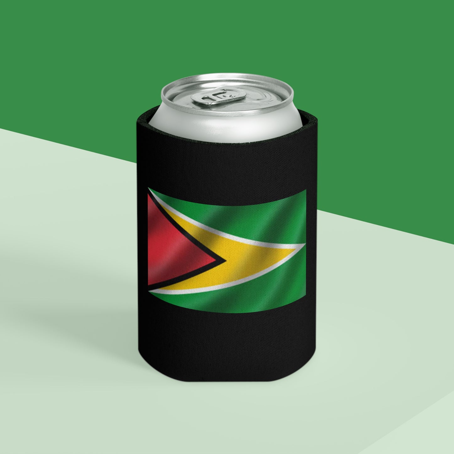 Guyana Flag Can Cooler, Vibrant Beverage Insulator for Parties, Outdoor Events, Sports, Travel, Gift for Guyanese