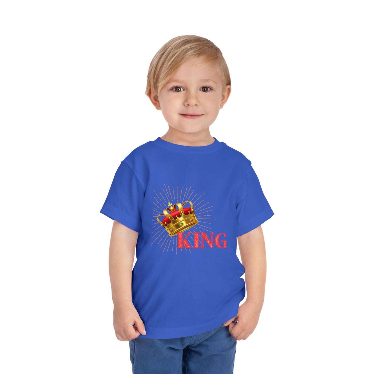 Toddler King Tee - Celebrate Royalty, Birthday Gift, Cute Toddler Shirt, Crown Design, Fun Casual Wear, Kids Apparel