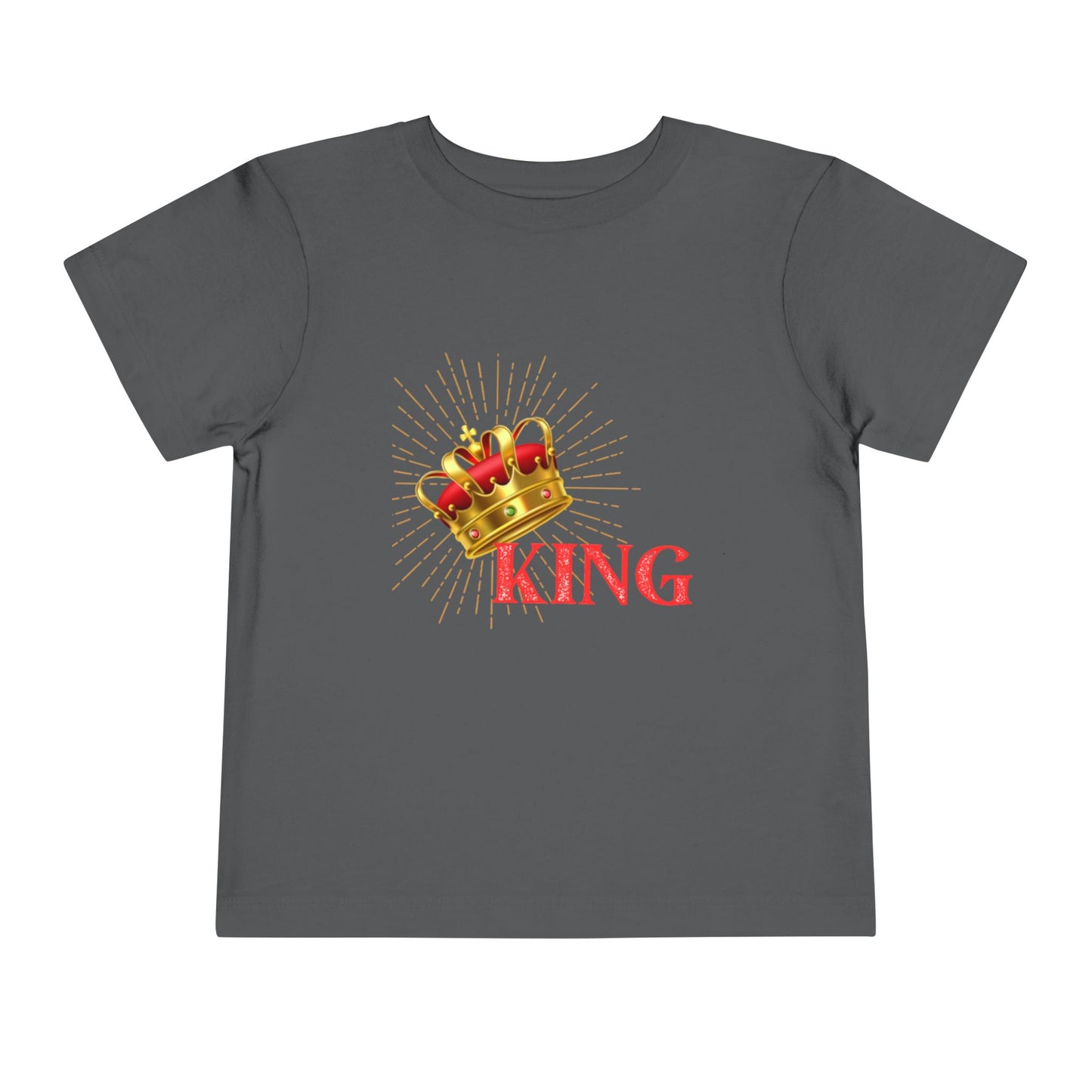Toddler King Tee - Celebrate Royalty, Birthday Gift, Cute Toddler Shirt, Crown Design, Fun Casual Wear, Kids Apparel