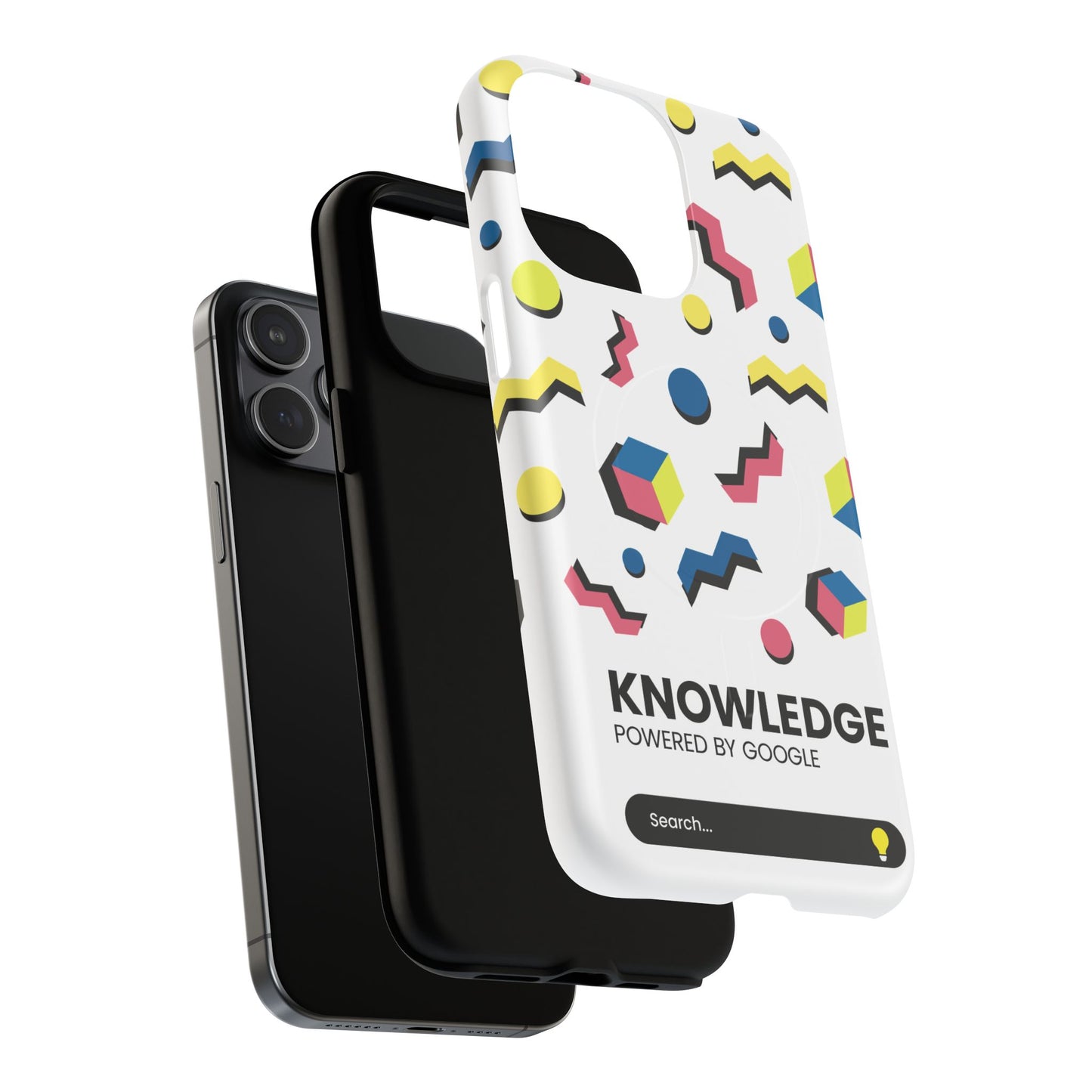 Vibrant Phone Cases with 'Knowledge' Design, Colorful Protective Covers for Trendsetters, Ideal for Gifts & Everyday Use