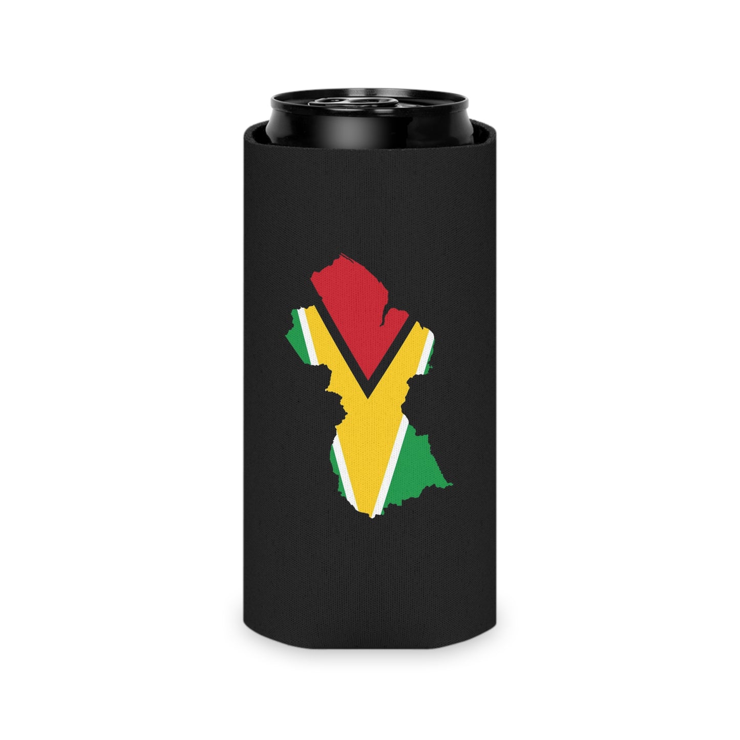 Guyana Flag Can Cooler, Vibrant Beverage Insulator for Parties, Outdoor Events, Sports, Travel, Gift for Guyanese
