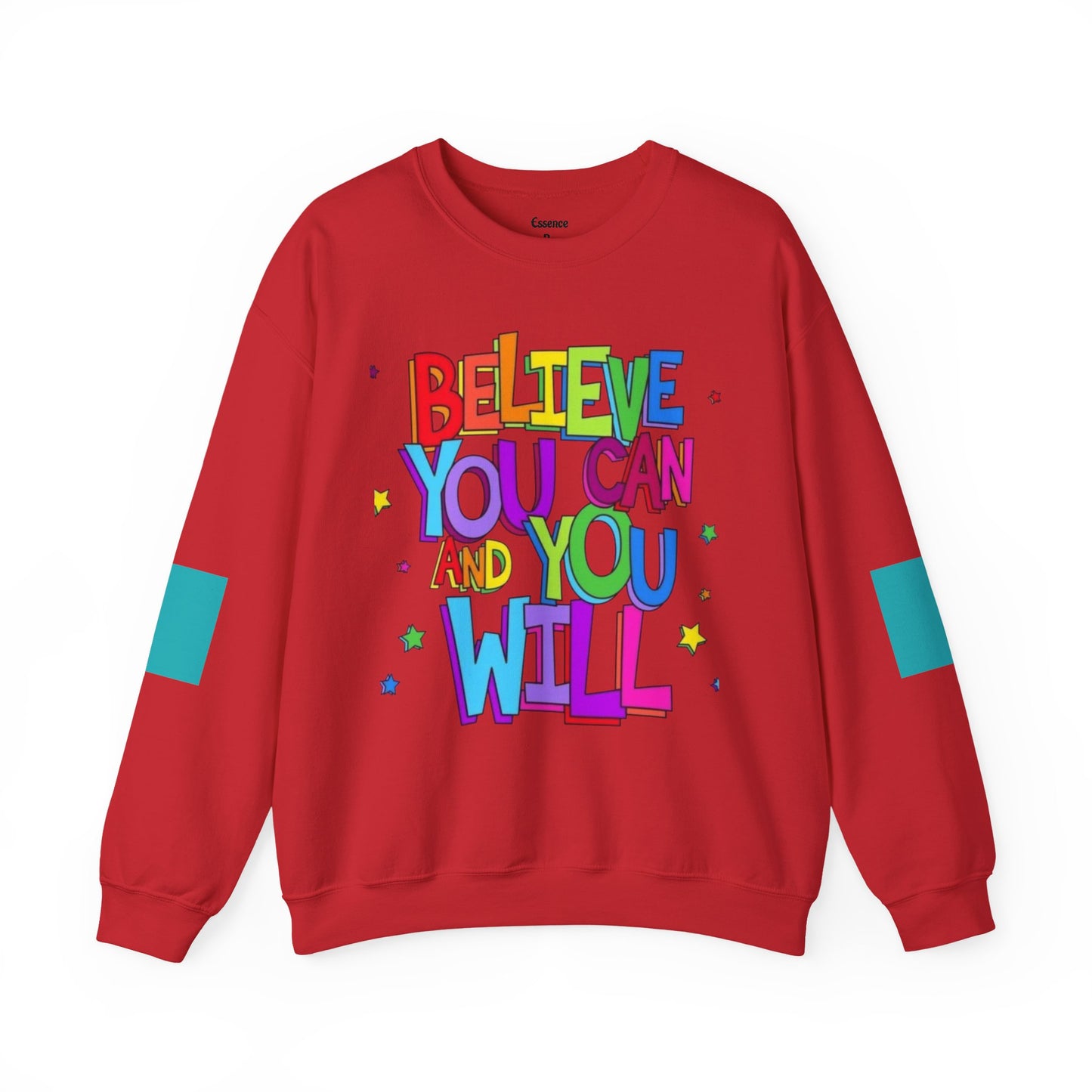 Colorful Motivational Crewneck Sweatshirt, Cozy Unisex Sweater, Inspiration Gift, Uplifting Apparel, Everyday Wear, Positive Vibes