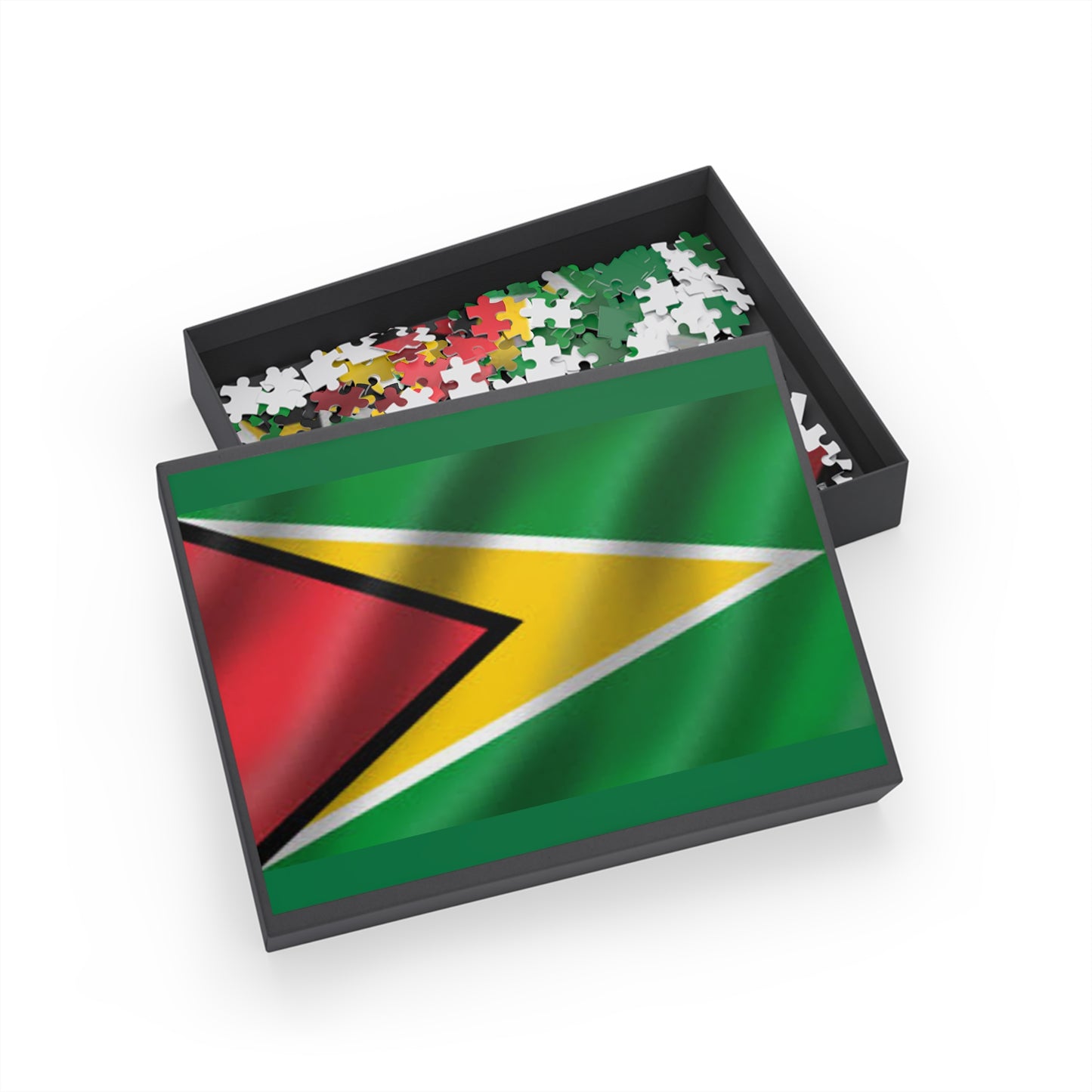 Guyanese Flag Puzzle, 96-1000 Piece Jigsaw, Unique Gift for Flag Enthusiasts, Educational Decor, Fun Family Activity, Travel Souvenirs