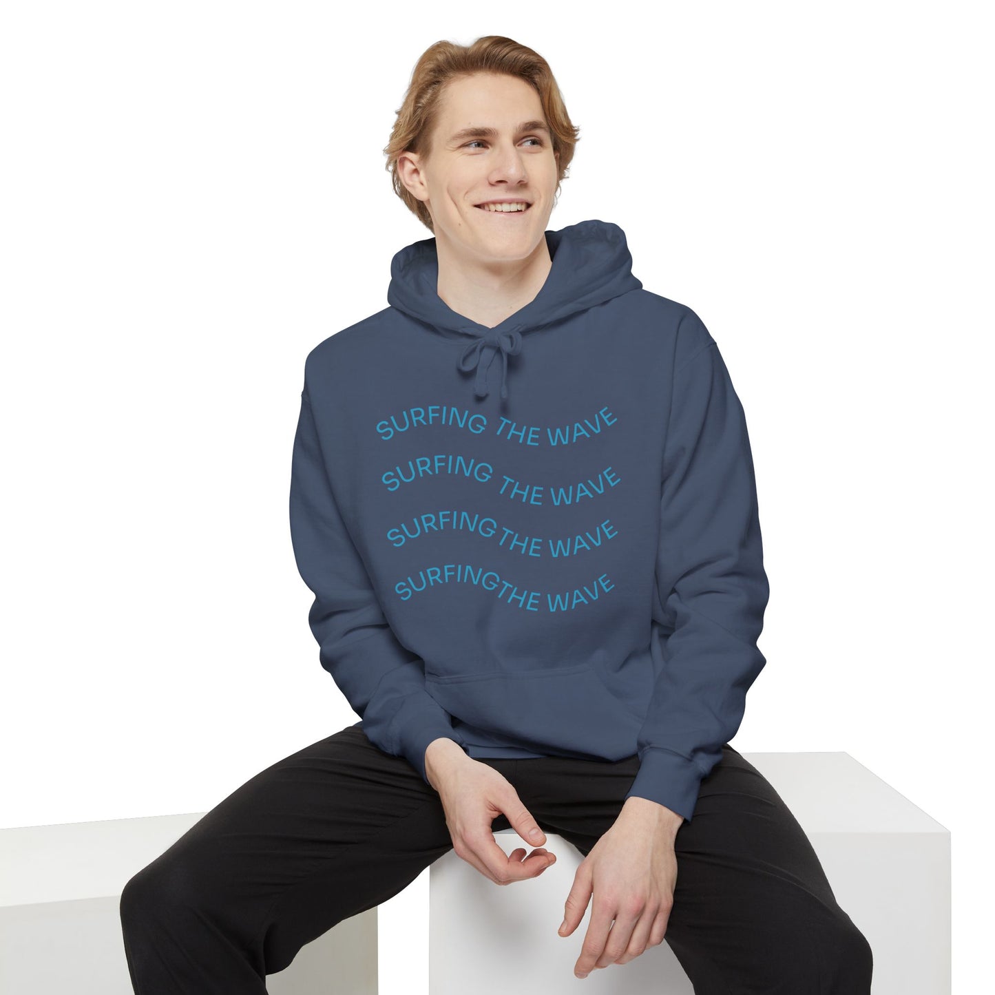 Surfing Wave Hoodie, Beachwear, Unisex Pullover, Casual Streetwear, Gift for Surfers, Summer Fashion