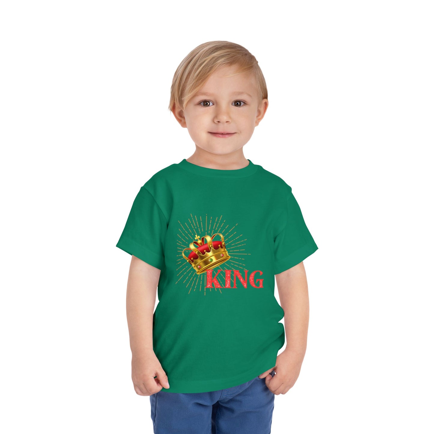 Toddler King Tee - Celebrate Royalty, Birthday Gift, Cute Toddler Shirt, Crown Design, Fun Casual Wear, Kids Apparel