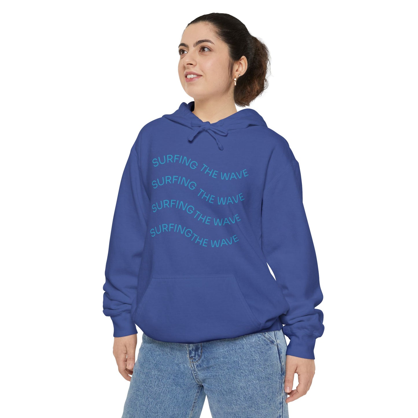 Surfing Wave Hoodie, Beachwear, Unisex Pullover, Casual Streetwear, Gift for Surfers, Summer Fashion