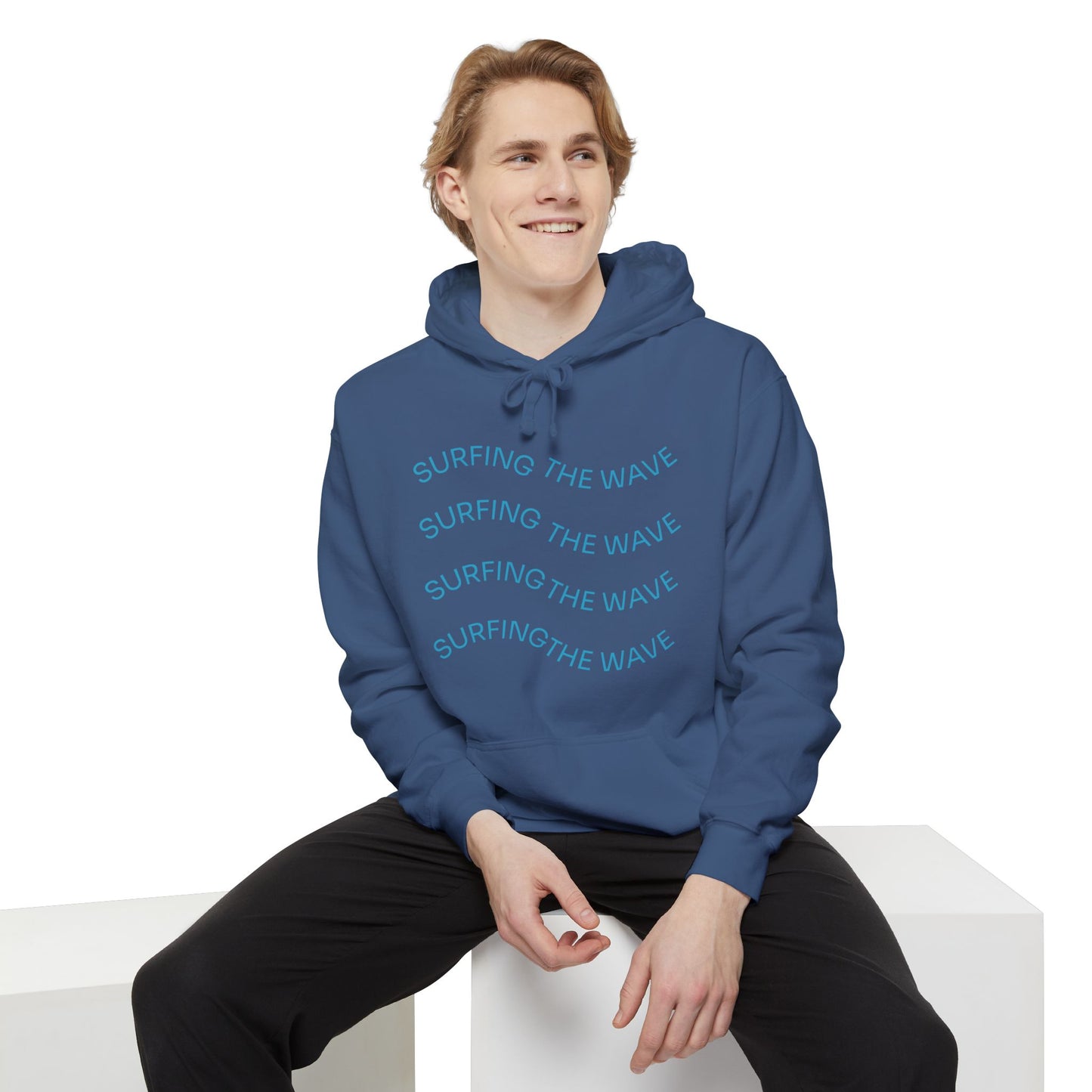 Surfing Wave Hoodie, Beachwear, Unisex Pullover, Casual Streetwear, Gift for Surfers, Summer Fashion