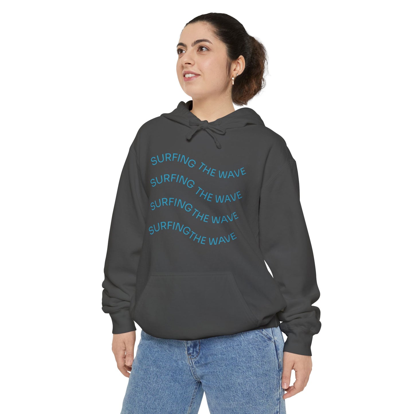 Surfing Wave Hoodie, Beachwear, Unisex Pullover, Casual Streetwear, Gift for Surfers, Summer Fashion