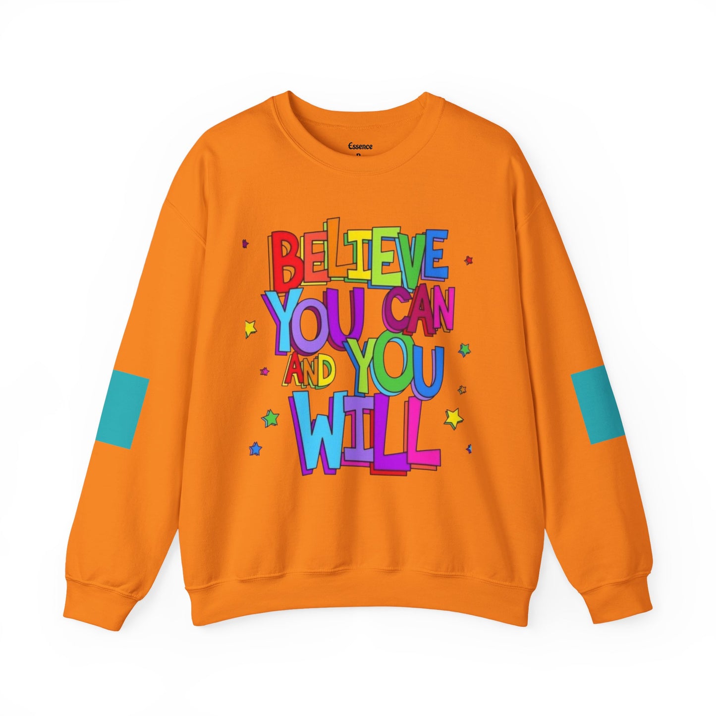 Colorful Motivational Crewneck Sweatshirt, Cozy Unisex Sweater, Inspiration Gift, Uplifting Apparel, Everyday Wear, Positive Vibes
