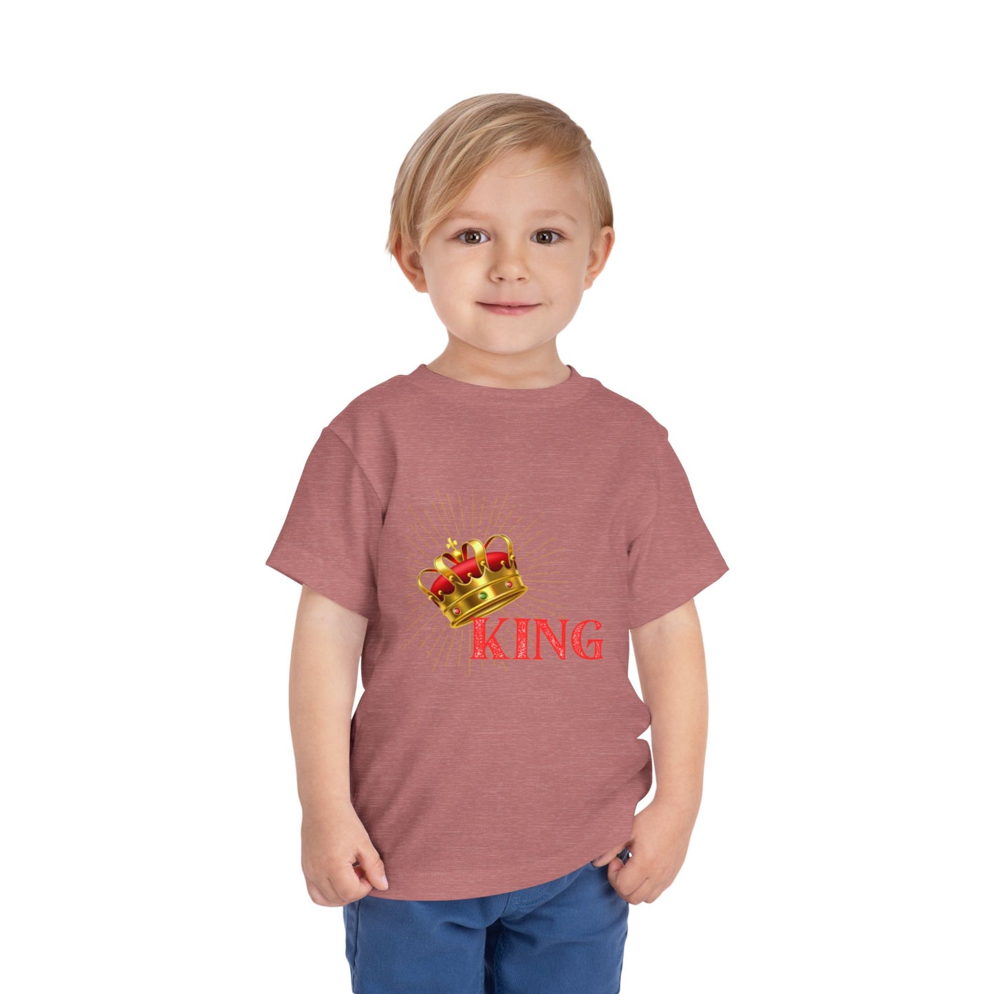 Toddler King Tee - Celebrate Royalty, Birthday Gift, Cute Toddler Shirt, Crown Design, Fun Casual Wear, Kids Apparel