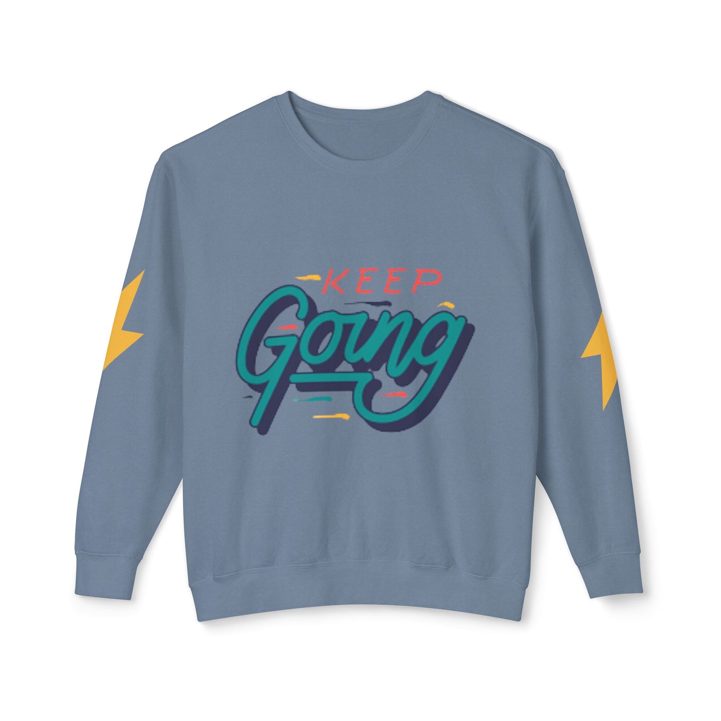 Motivational Unisex Lightweight Crewneck Sweatshirt - Keep Going, Casual Wear, Gift for Friends, Daily Inspiration, Positive Vibe, [...]